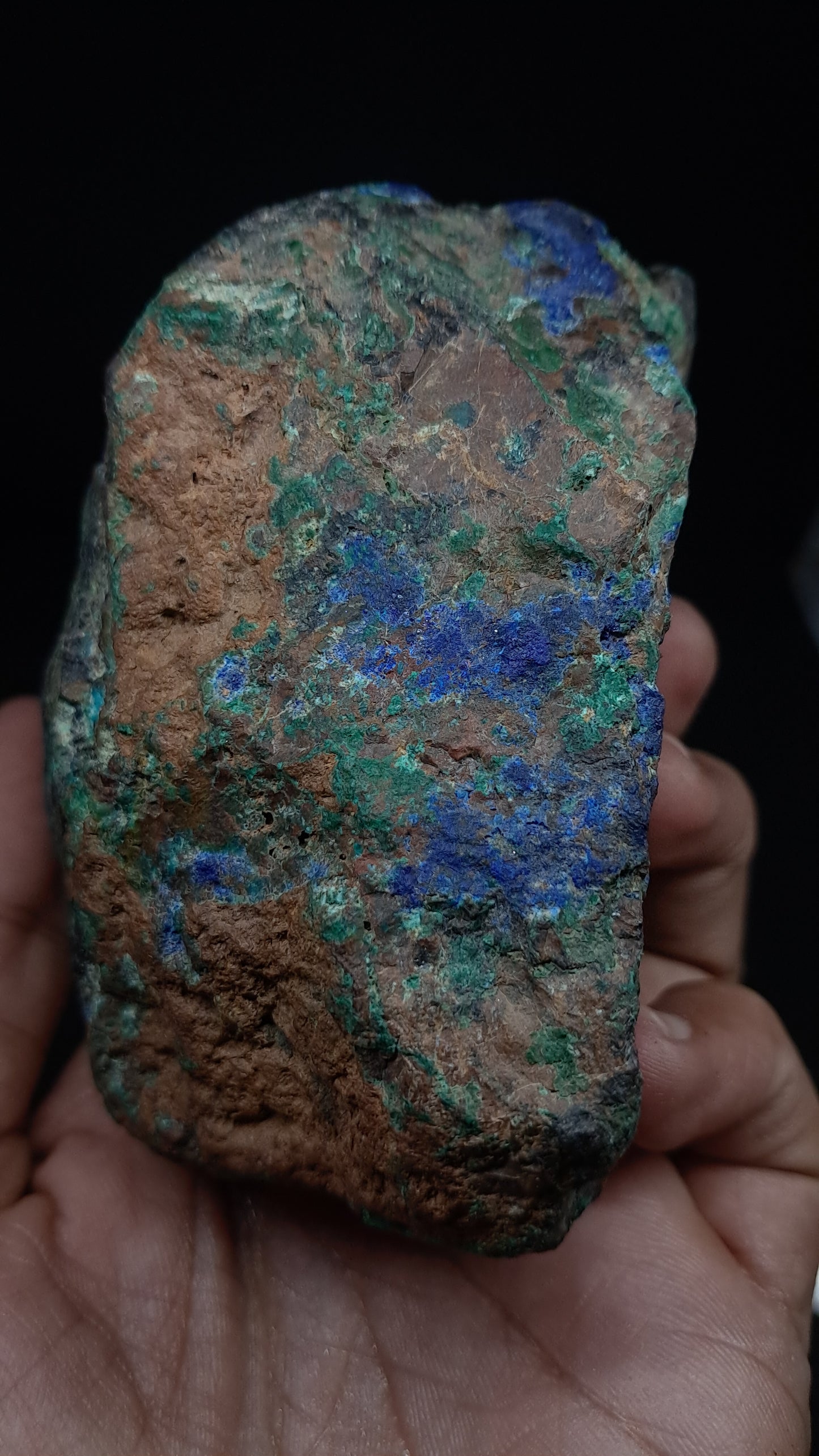 Natural Azurite & Malachite on Matrix (Congo) #UC2