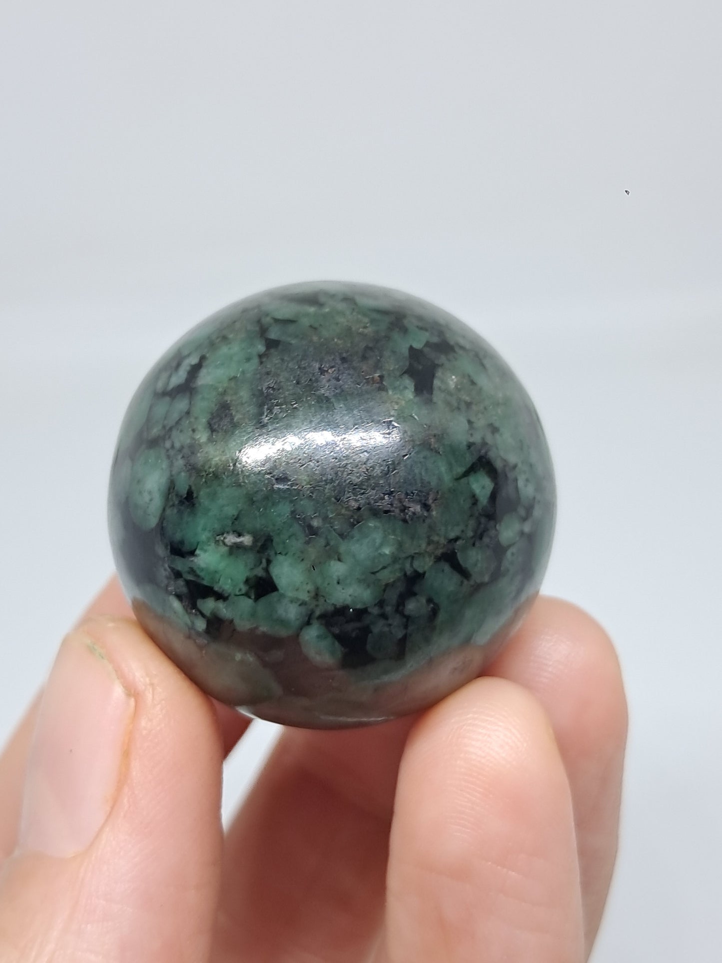 Emerald Sphere | Polished Stone | Natural Crystal #EM6