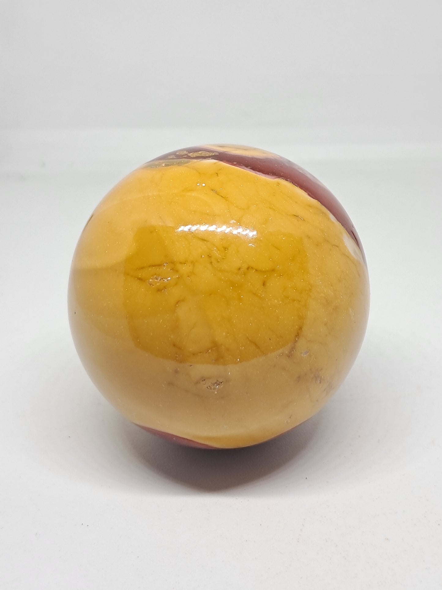 Esfera de jaspe mokaíta | Piedra natural pulida | Tamaño grande #MJP1
