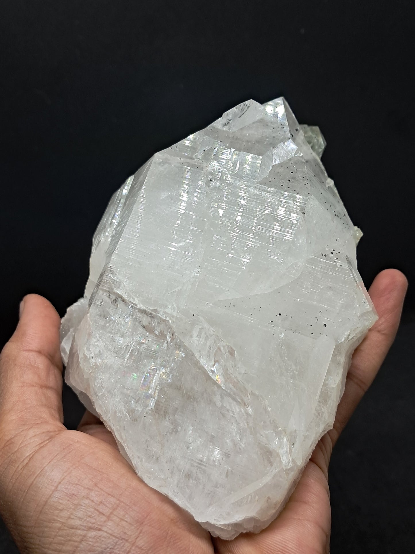 Himalayan Quartz Crystal Point with Magnetite Inclusions XL | High Grade | Natural Stone | Mineral Specimen #CH54