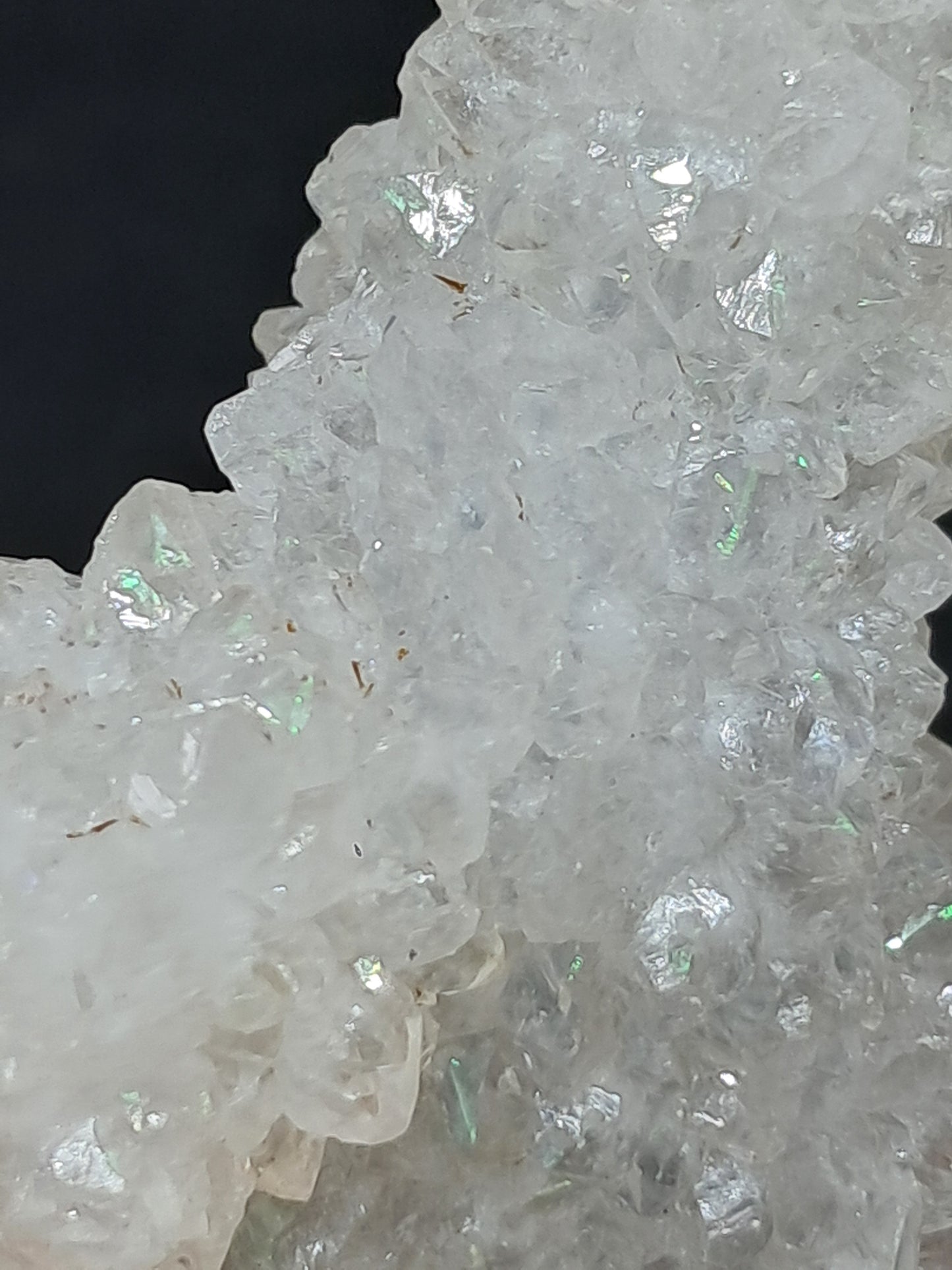 Cuarzo Iris (Aurangabad) | Anandalita | Estalactita | Cristal natural n.° AQ44