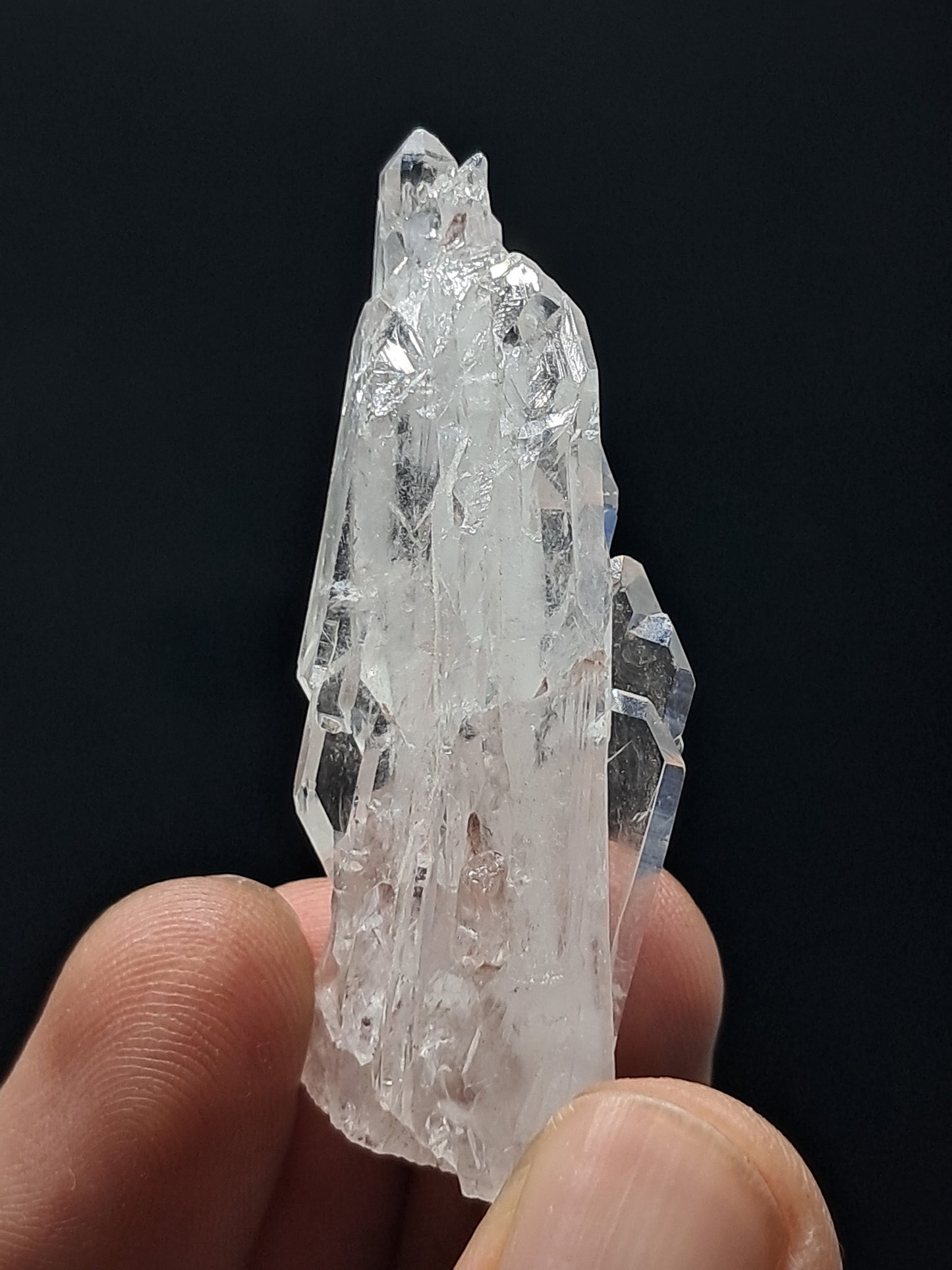 Cúmulo de Cuarzo Faden Claro (Santander, Colombia) Punta Natural | Ejemplar Mineral #COQ13