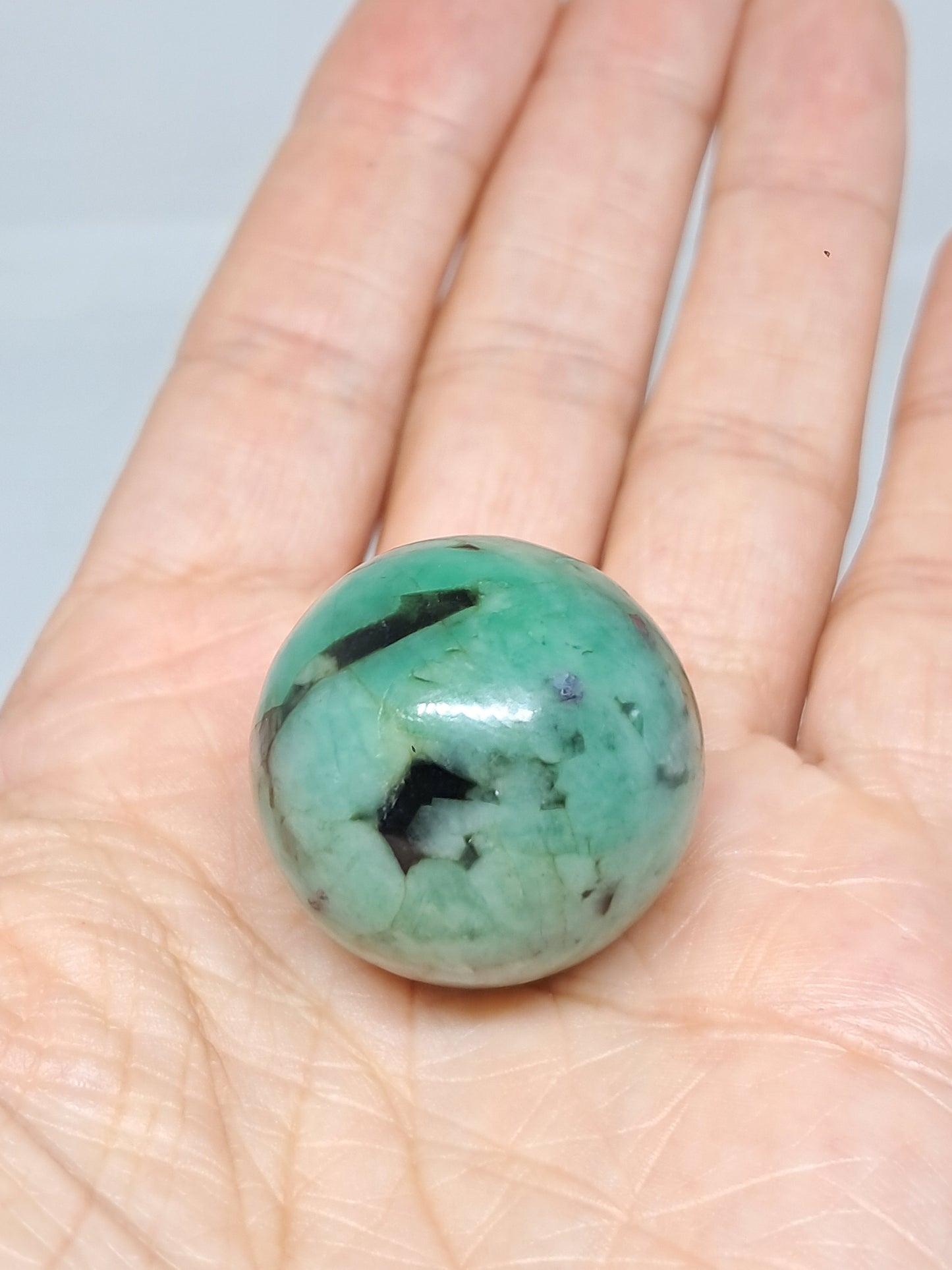 Emerald Sphere | Polished Stone | Natural Crystal #EM5