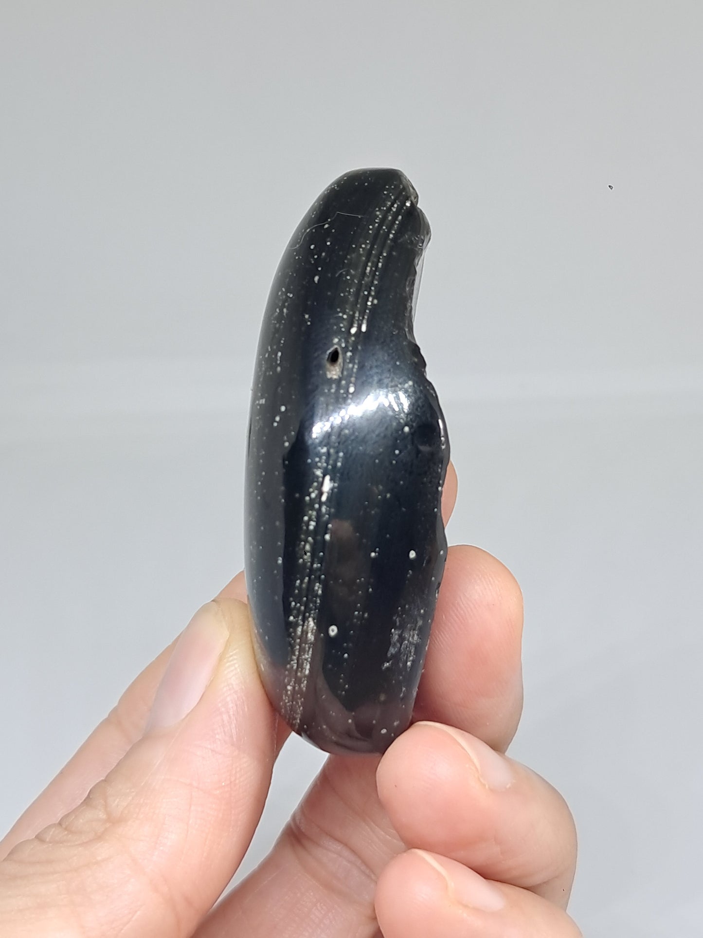 Rainbow Obsidian (Mexico) Natural Stone | Half Polished Half Rough #RO11