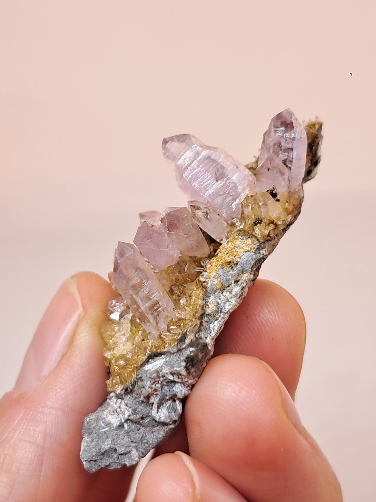Veracruz Amethyst Crystals on Matrix (Mexico) | Natural Cluster | Mineral Specimen #VA21