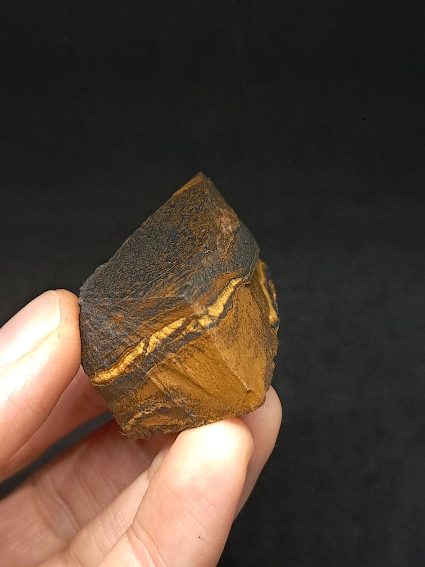 Rough Tiger's Eye (India) Natural Stone #TE1