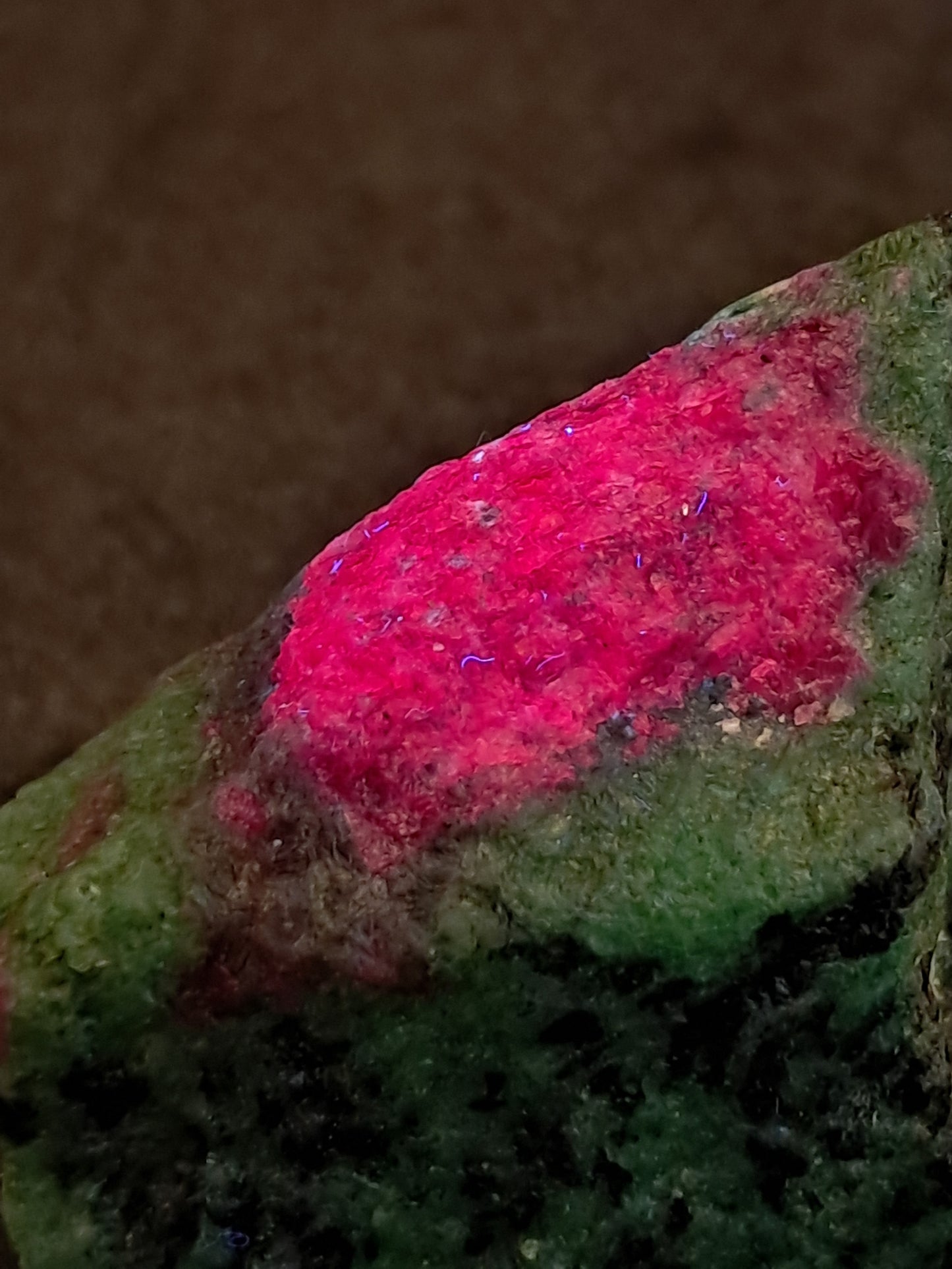 Ruby Zoisite w/ Hornblende (Tanzania) Rough Stone | Natural Specimen #RZ8