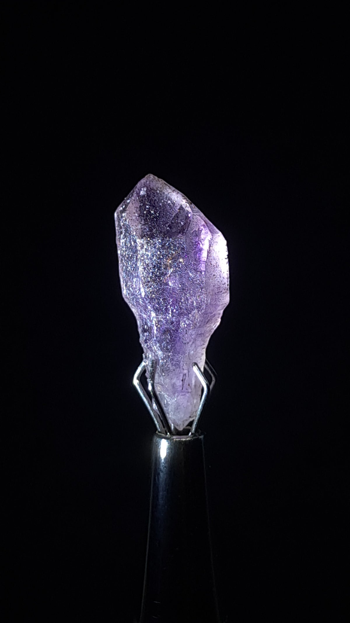 Quartz Amethyst Scepter | Hematite Goethite Rutile Inclusions | Biterminated  #KA208