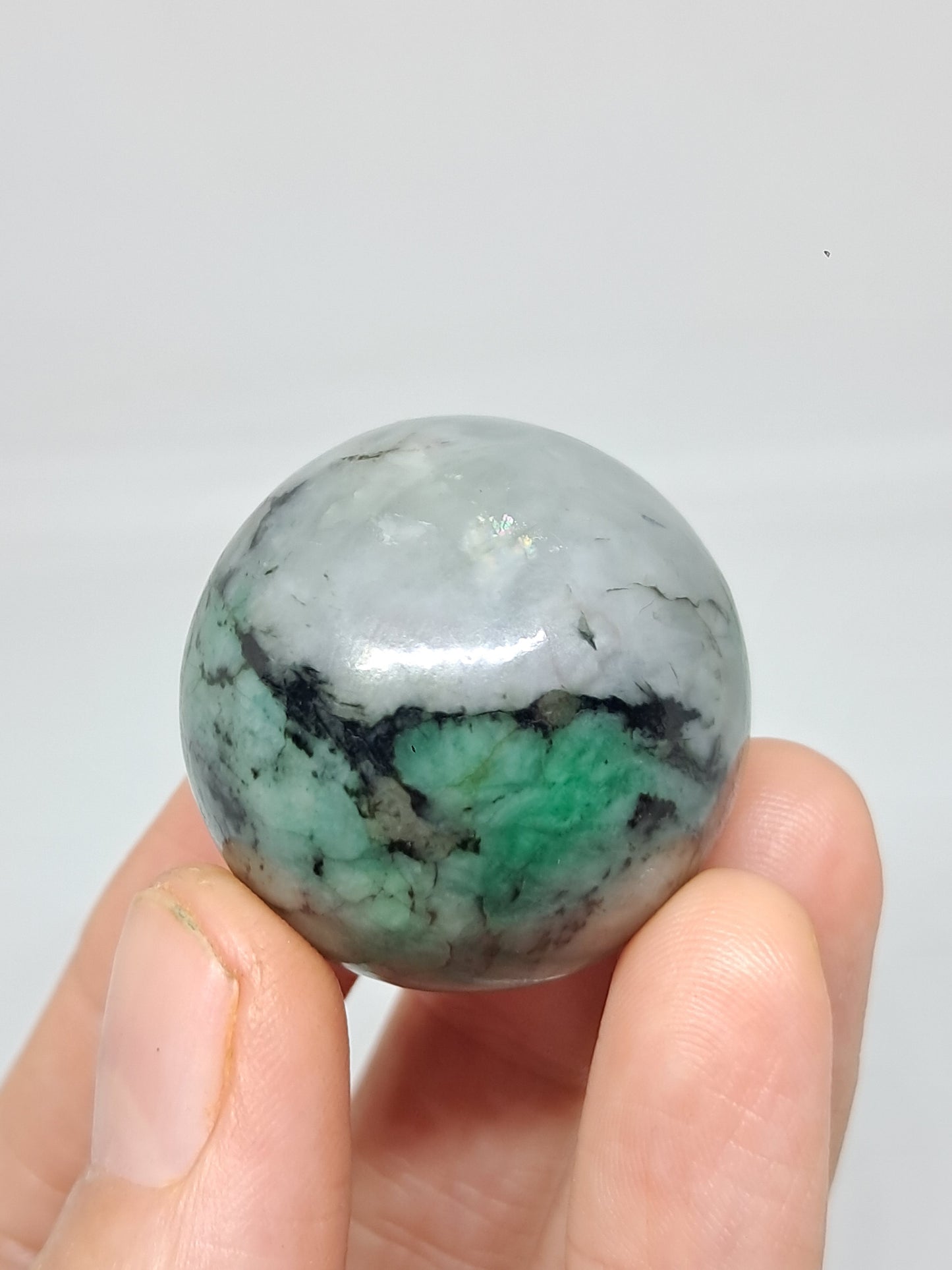 Esfera esmeralda | Piedra pulida | Cristal natural #EM7