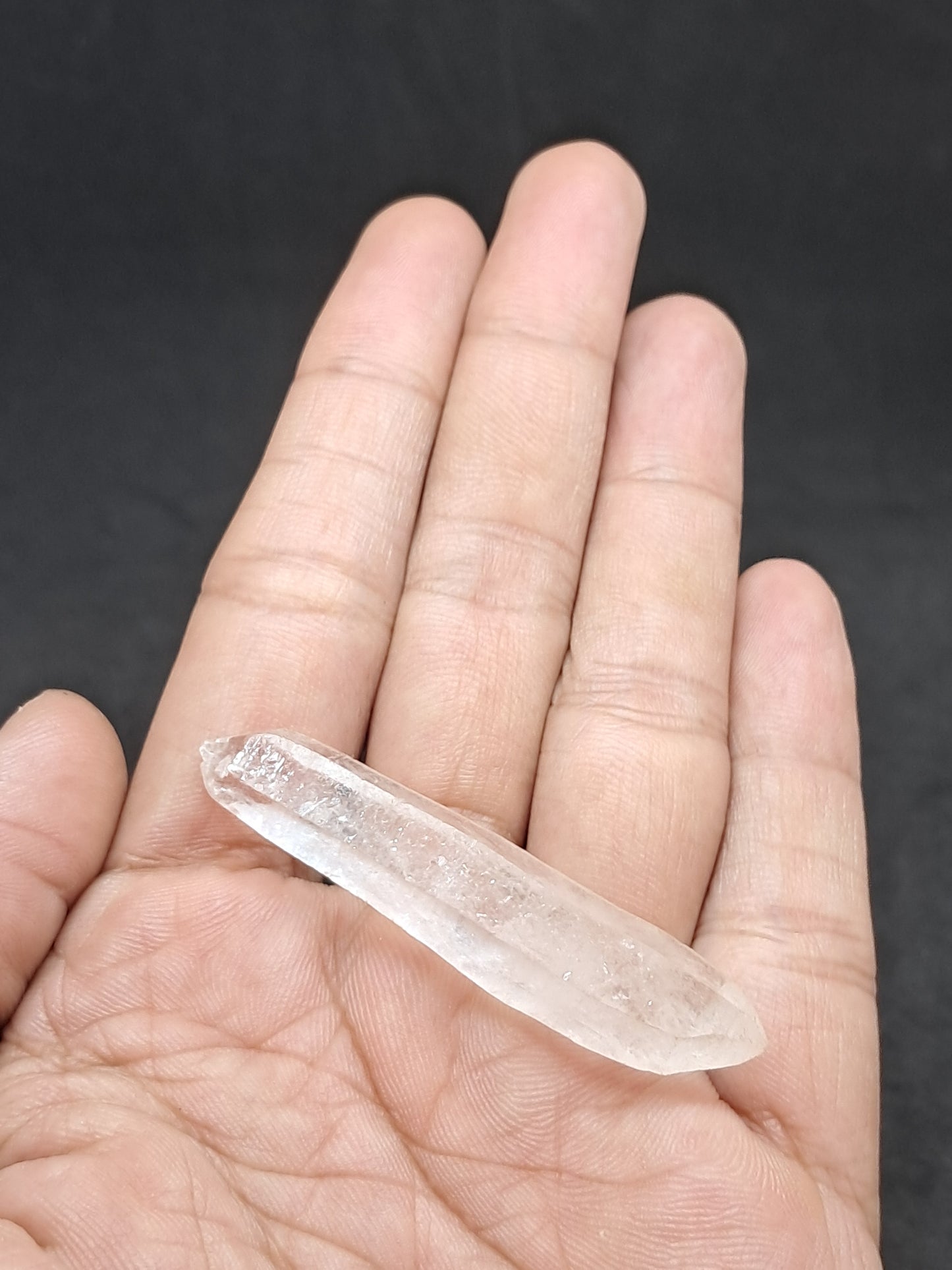 Himalayan Quartz Biterminated Self-healed Laser Point | Natural Crystal | Mineral Specimen #CH75