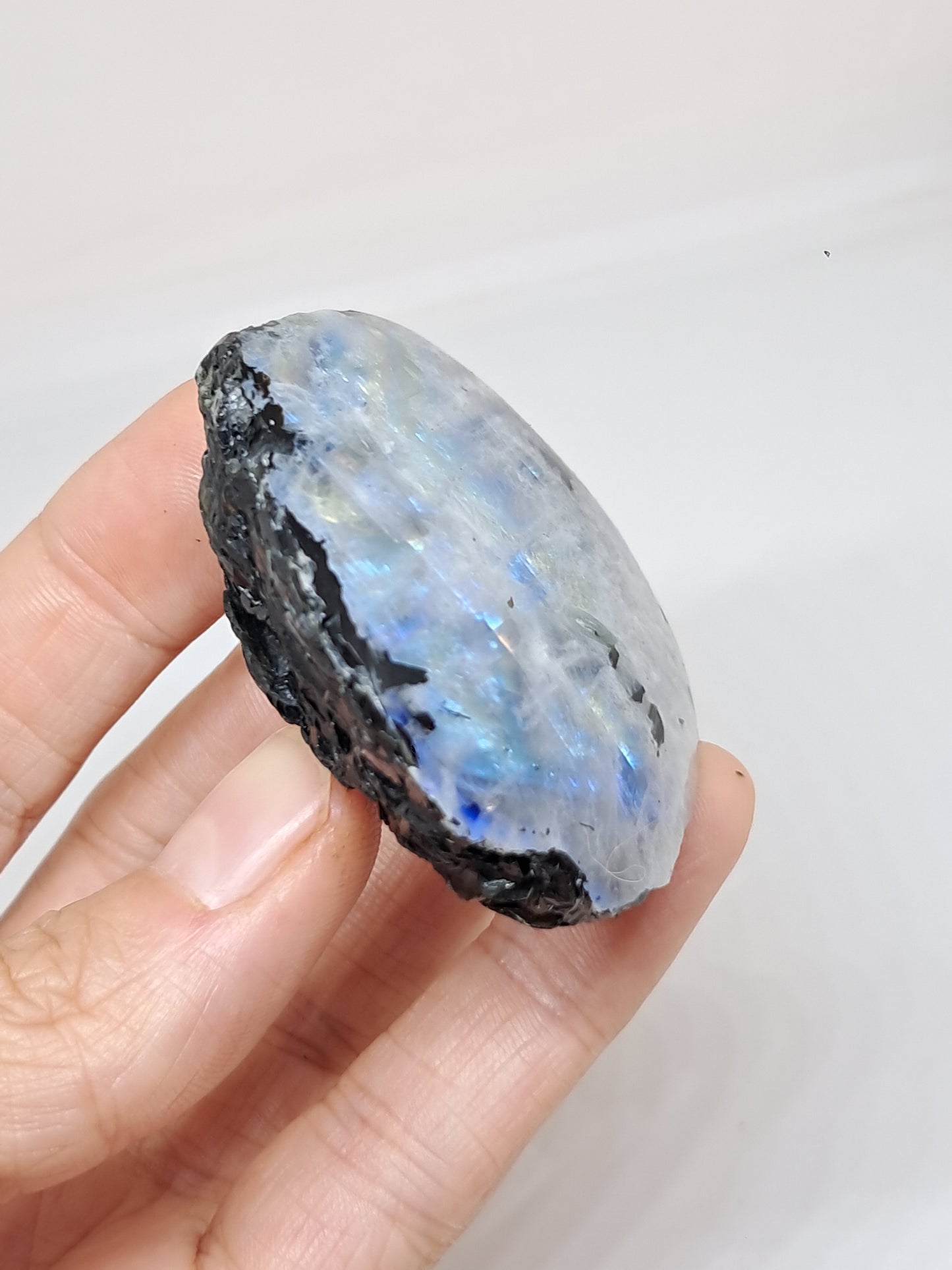 White Labradorite | Rainbow Moonstone *High Grade* (Tamil Nadu) Rough & Polished Stone | Natural Rock #MN24