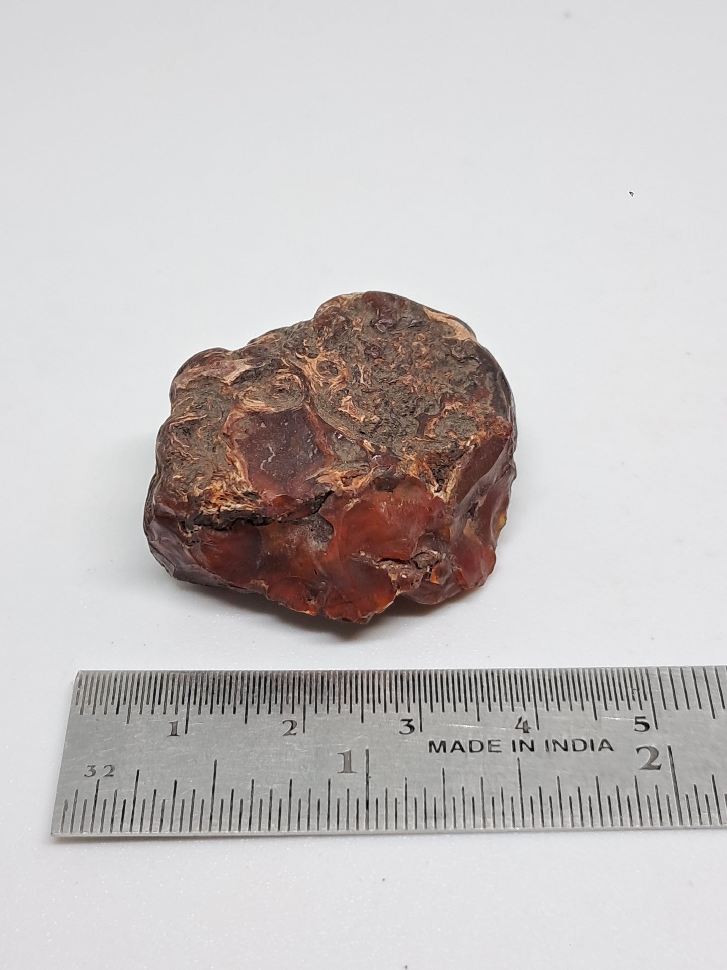 Cornalina en bruto (India) Piedra en bruto | Cristal natural | Muestra mineral #CRN36