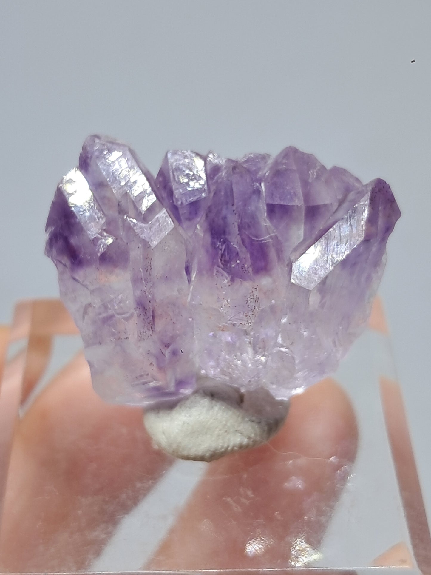 Amatista Elestial (Karur) | Cúmulo de Cristales | Piedra Natural | Ejemplar Mineral #KA97