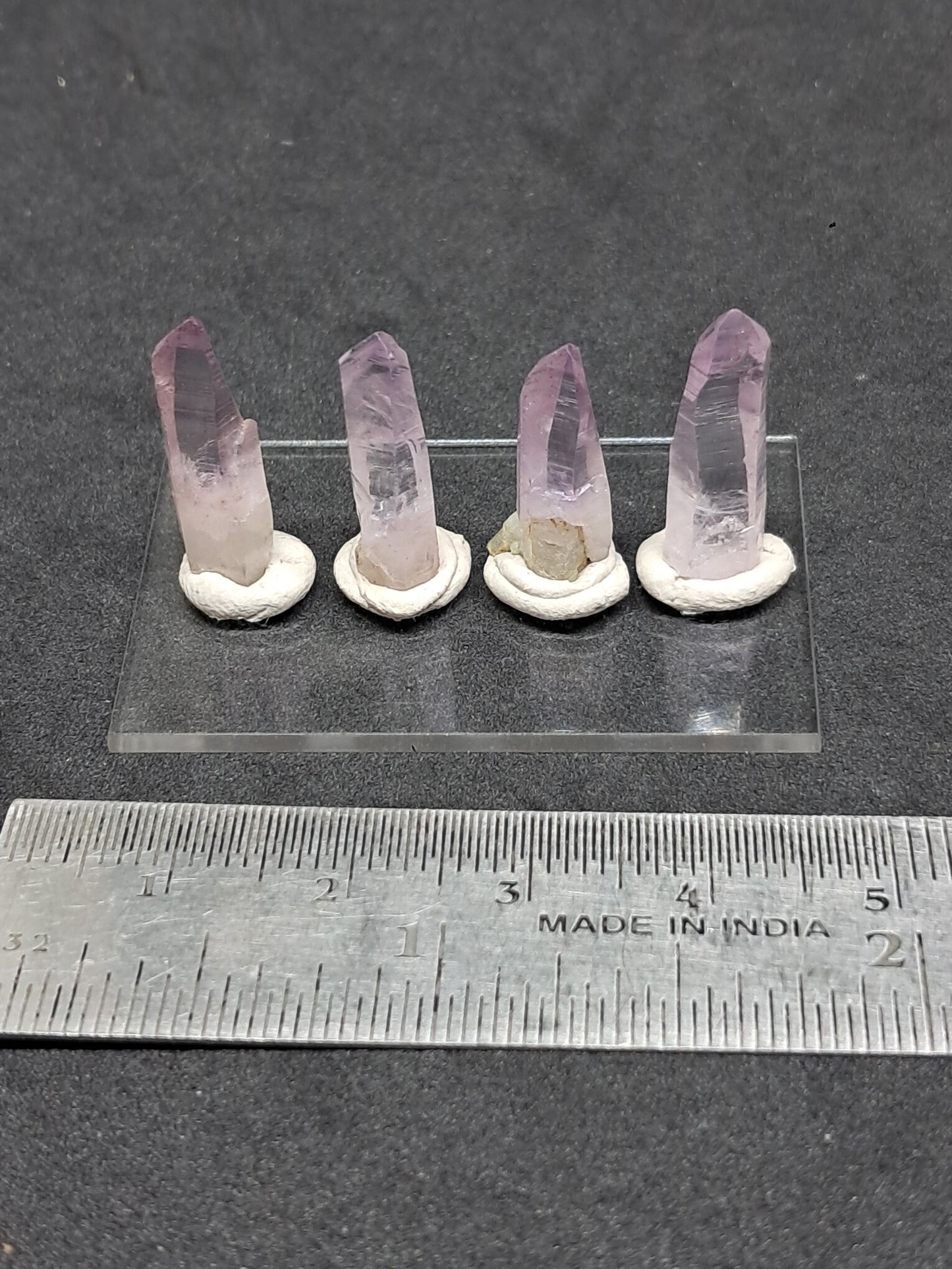 Set of 4 Small Veracruz Amethyst Crystal Points (Mexico) | Natural Stones #VA18