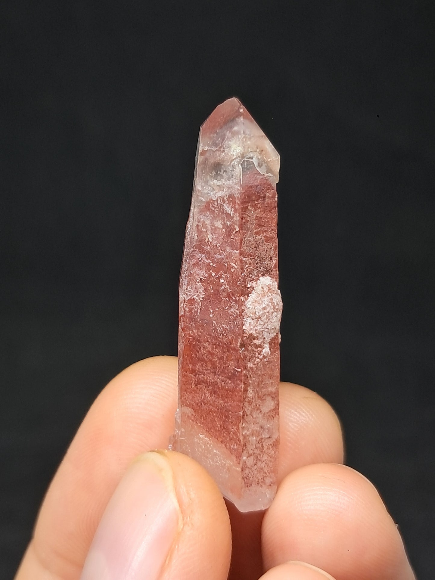 Hematite Phantom Quartz (Telangana) | Natural Crystal | Mineral Specimen #HPQ55