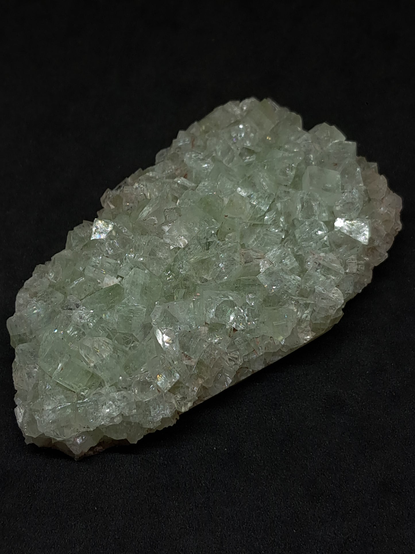 Green Apophyllite Cluster (Fluorapophyllite) (Ajanta) Rough Natural Crystal | Mineral Specimens #GA57