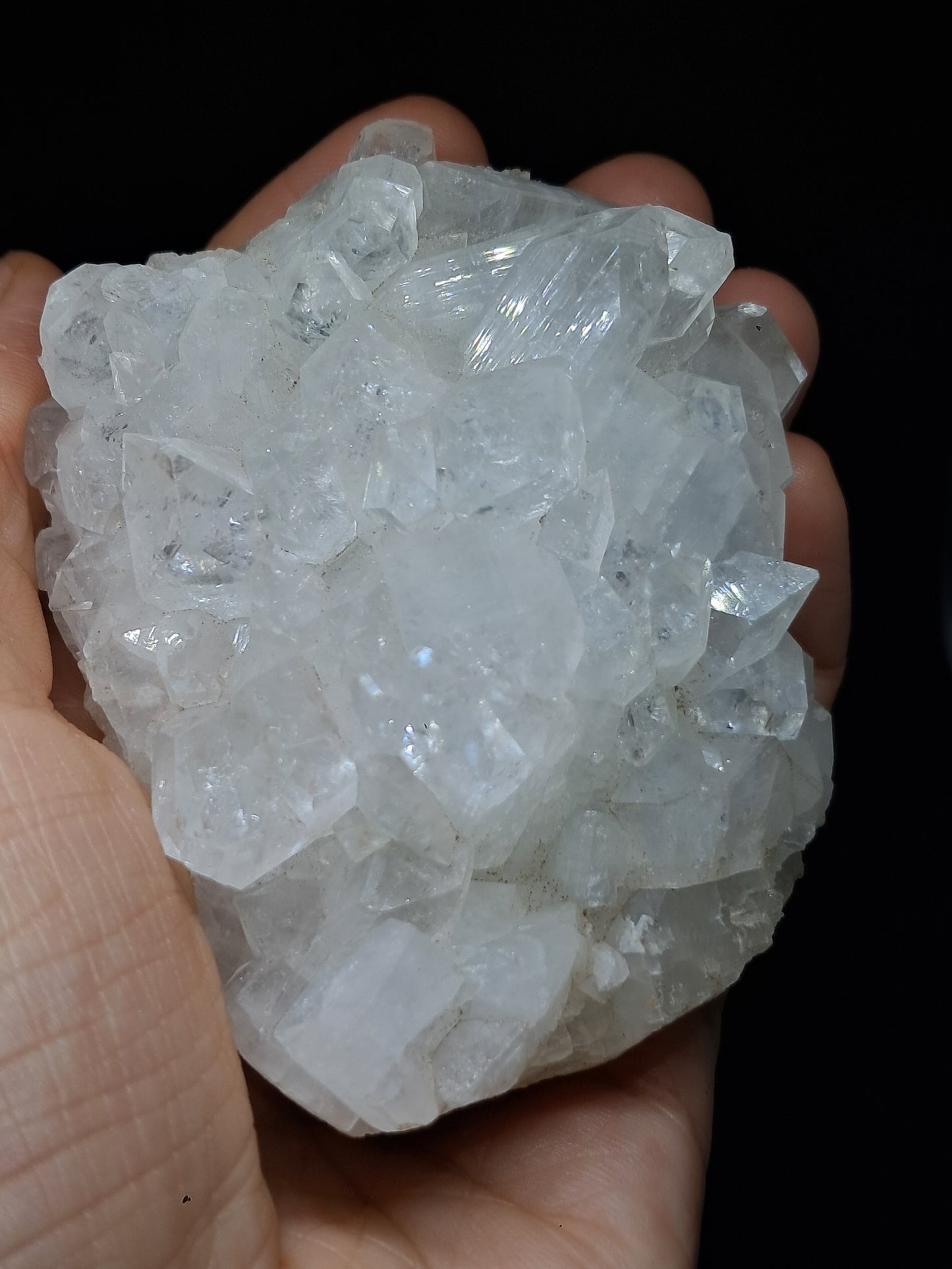 Clear Apophyllite Cluster (Ajanta) Natural Crystal | Mineral Specimen #AP40