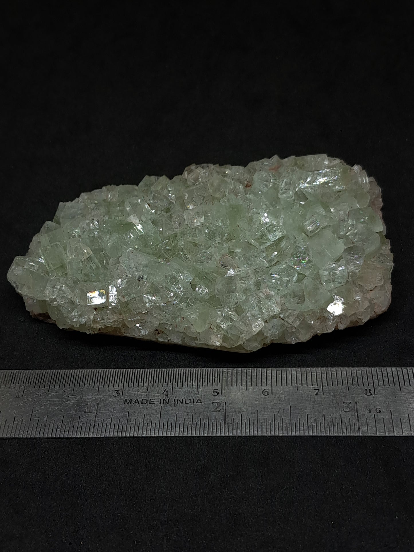 Green Apophyllite Cluster (Fluorapophyllite) (Ajanta) Rough Natural Crystal | Mineral Specimens #GA57