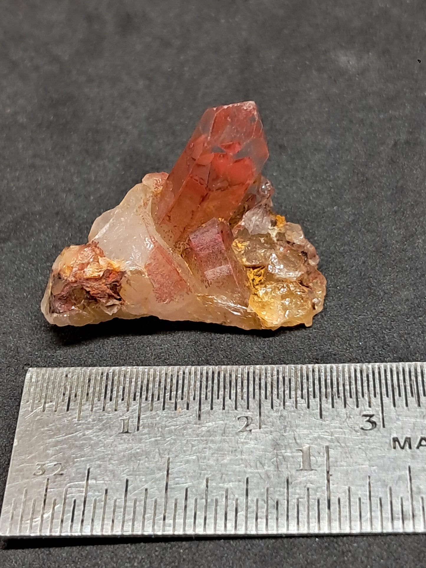 Hematite Phantom Quartz (Telangana) | Natural Crystal | Mineral Specimen #HPQ60