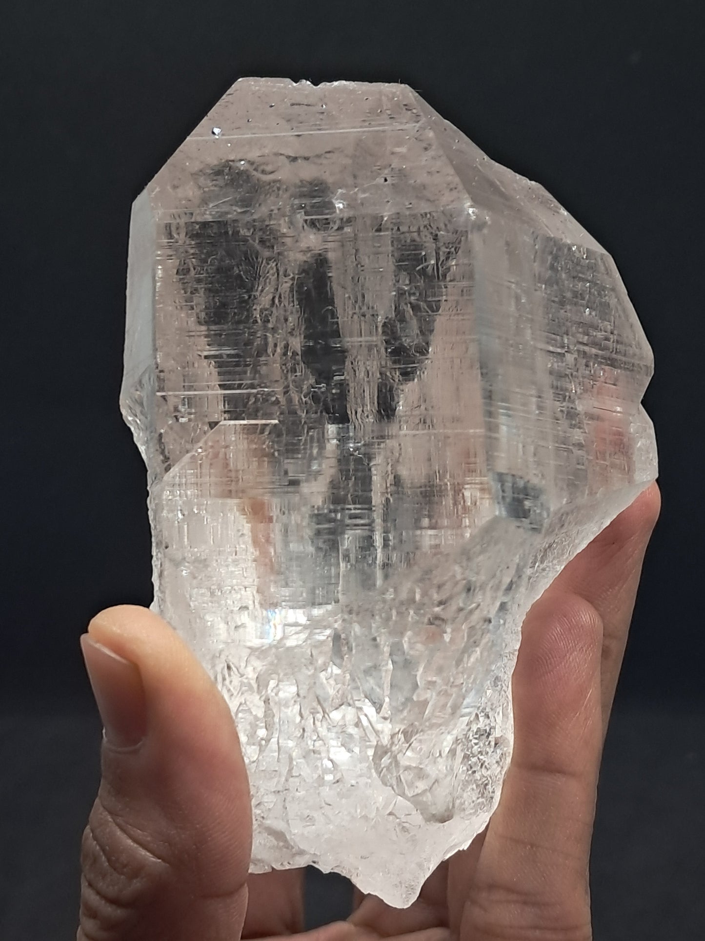 Himalayan Quartz Crystal Point with Magnetite Inclusions | High Grade | Natural Stone | Mineral Specimen #CH53