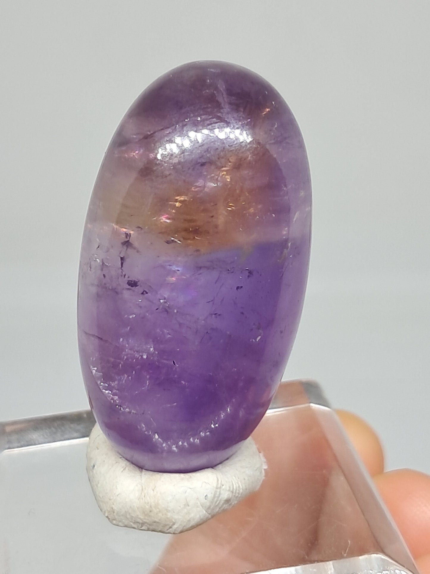Ametrine Shivalingam (Madagascar) Polished Natural Stone #AMT5