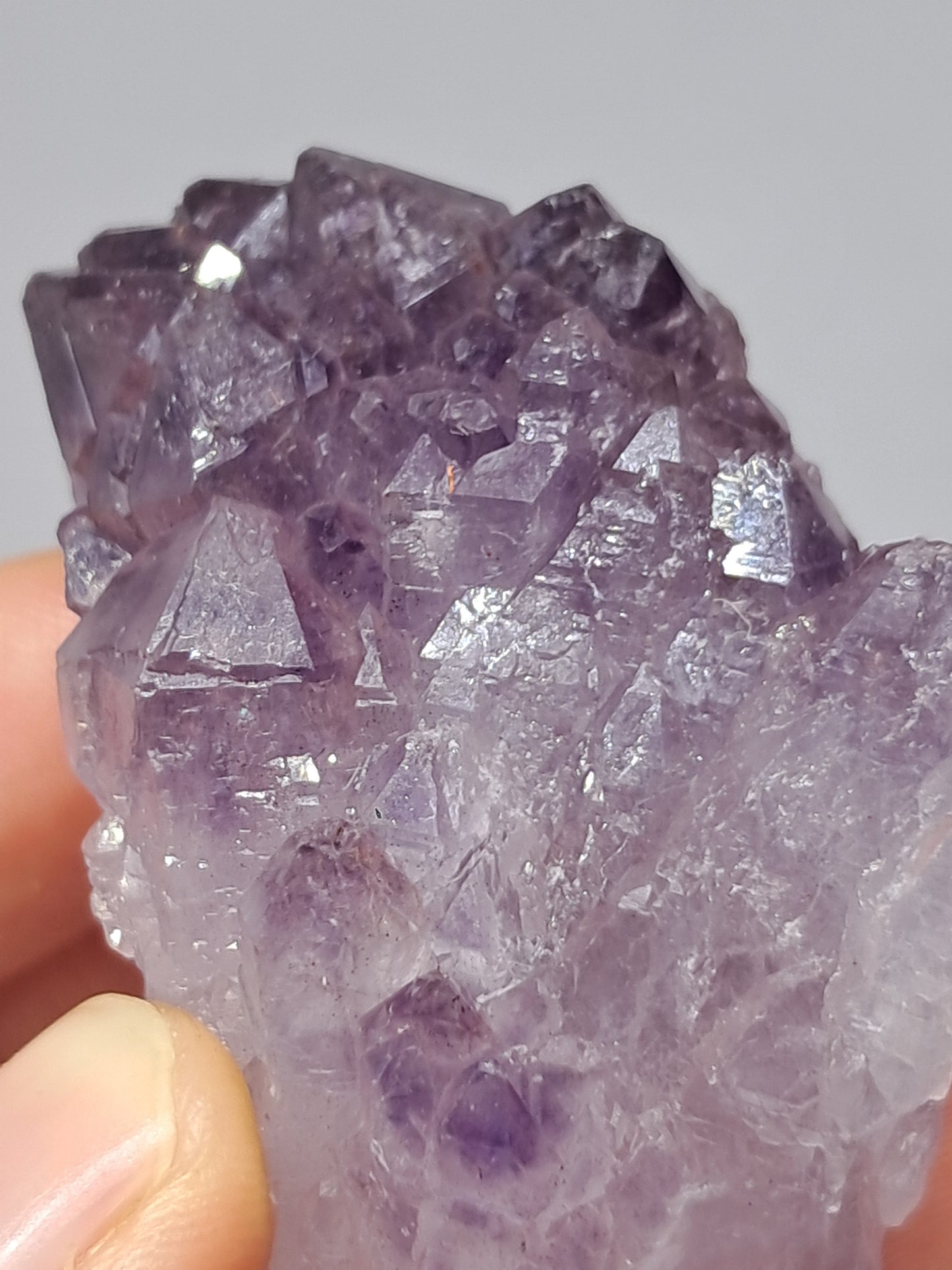 Clúster de cristal de amatista elestial (Karur) | Piedra Natural | Espécimen mineral #KA93