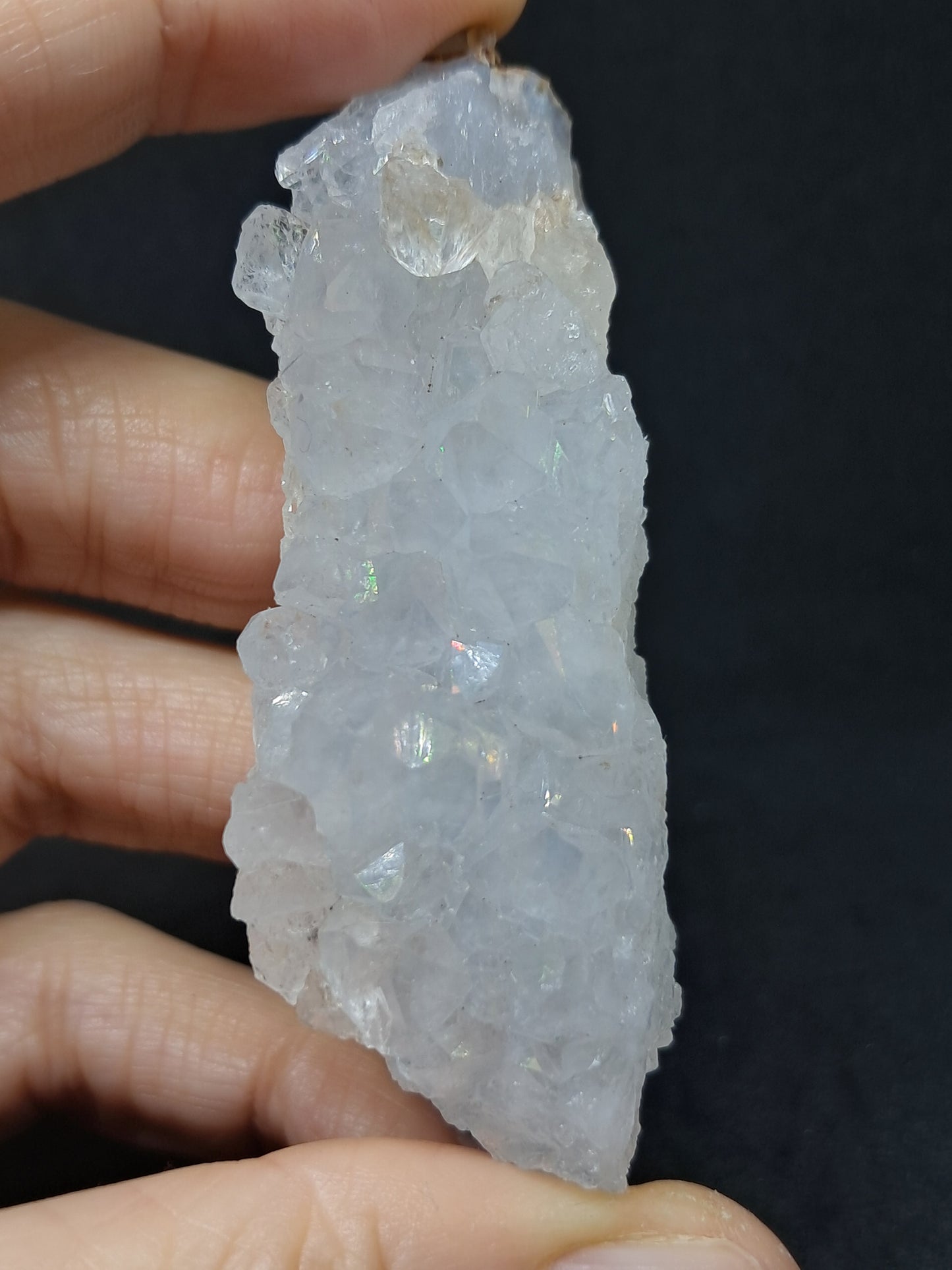Iris Quartz (Aurangabad)| Anandalite | High Iridescence | Natural Crystal #AQ16