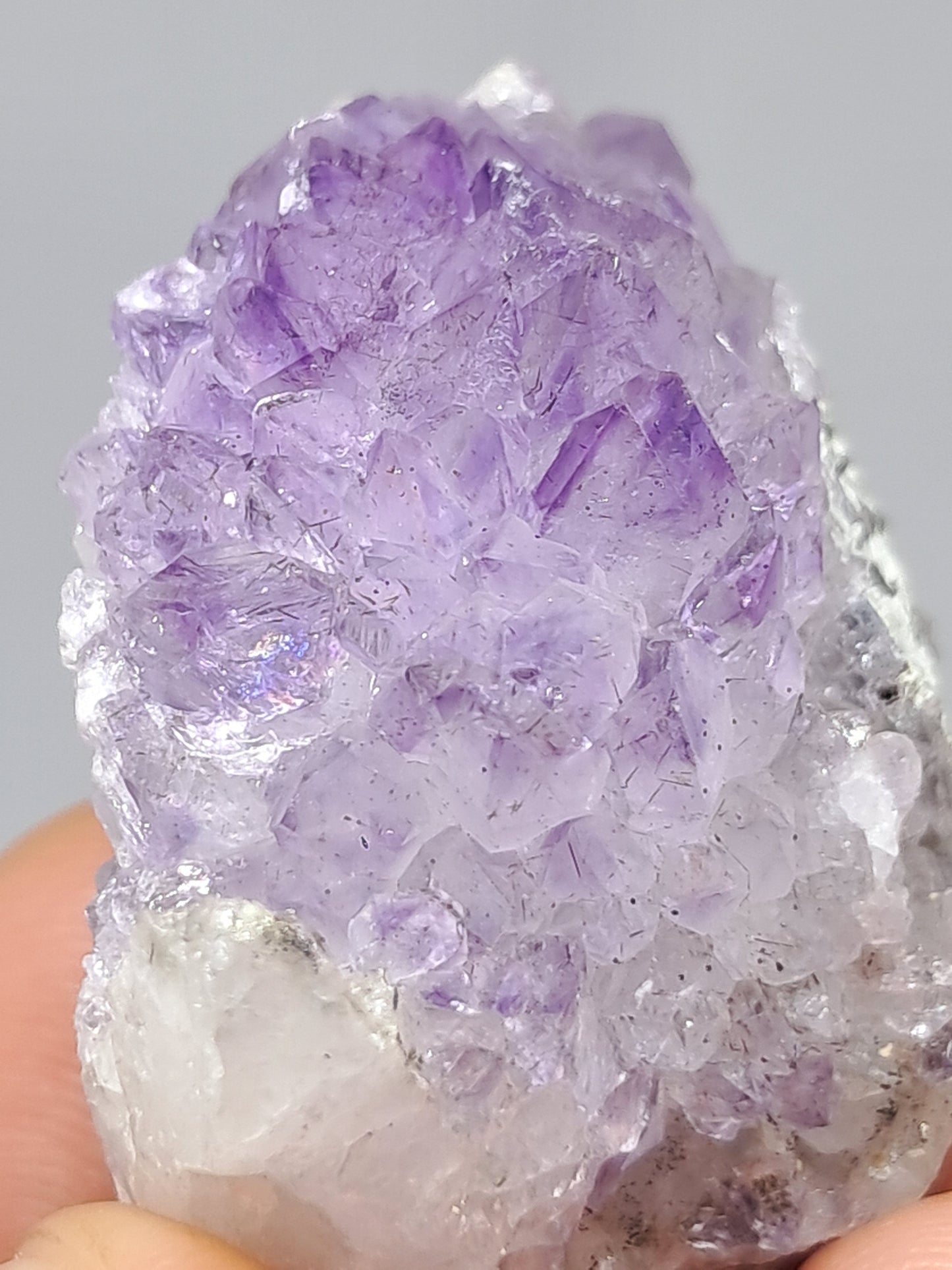 Amatista Elestial en Matriz (Karur) | Piedra Natural | Ejemplar Mineral #KA94