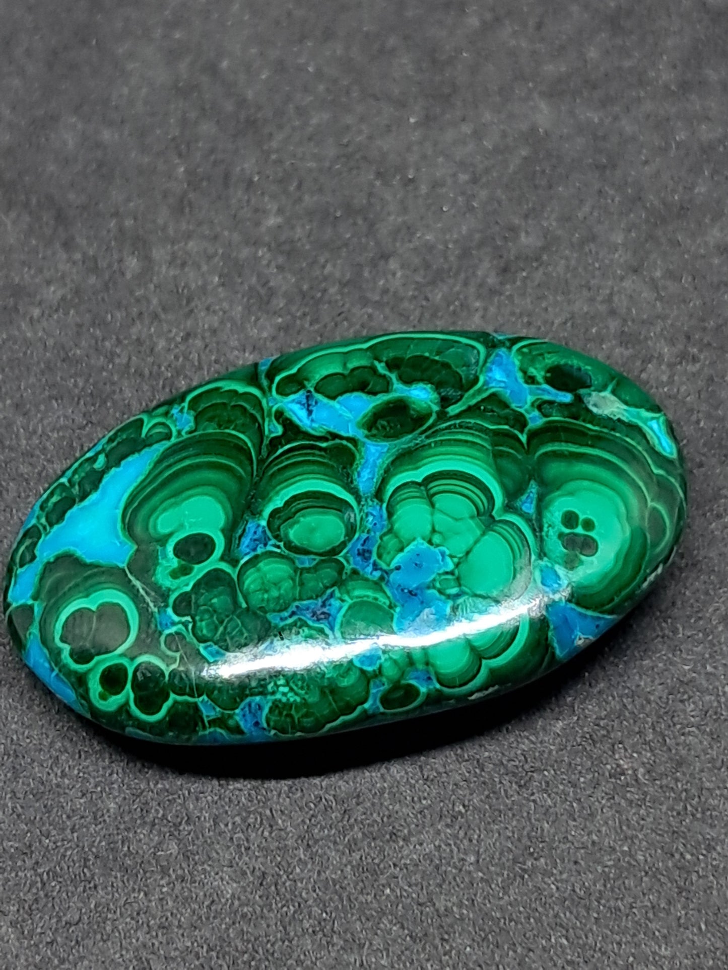 Chrysocolla Malachite Palmstone | Polished Natural Stone | Good Quality
