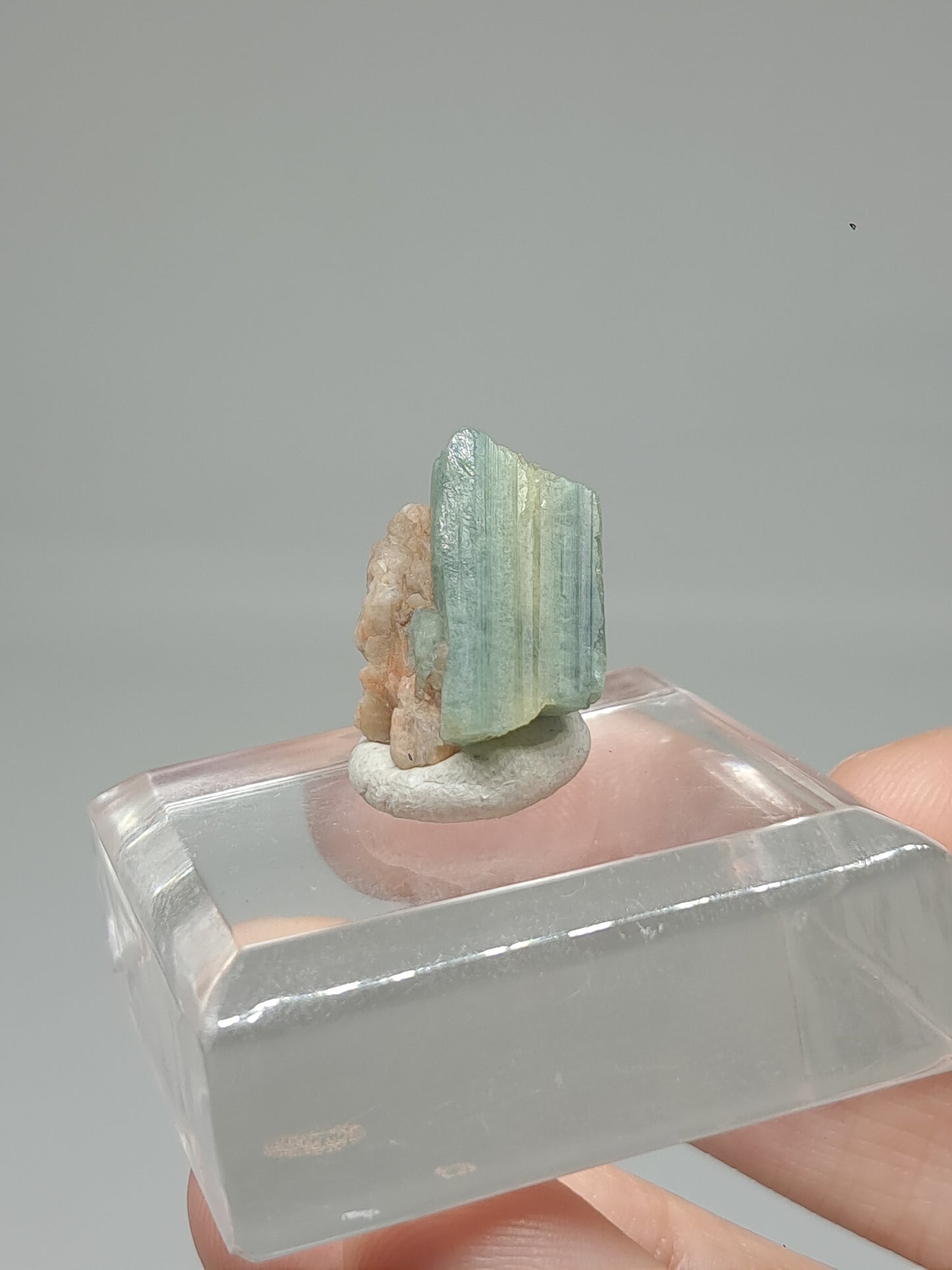 Aquamarine on Matrix (Karur) Rough Natural Crystal | Mineral Specimen #AQM42