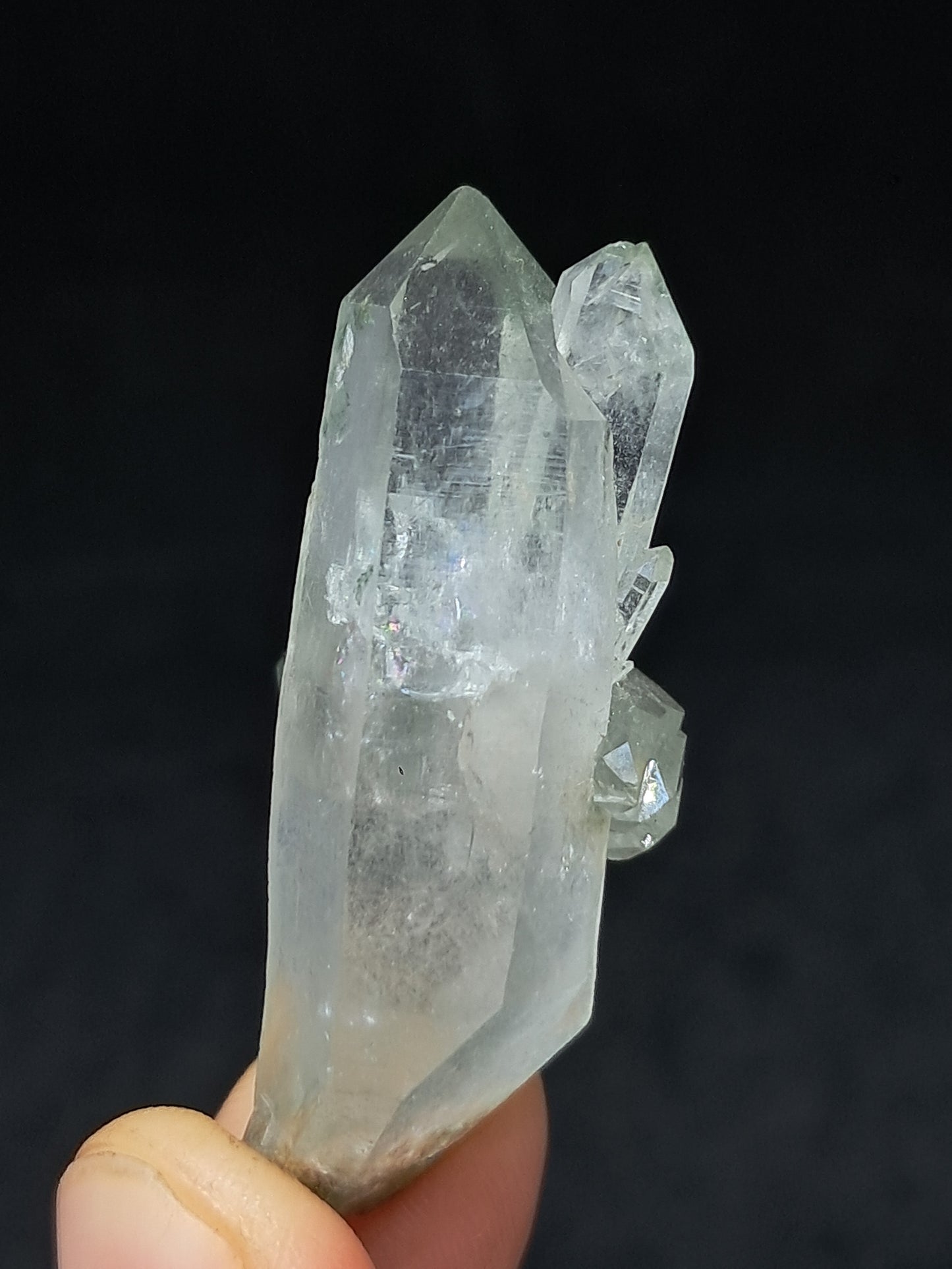 Chlorite Phantom Quartz *Bridge* *Biterminated* (Kullu) Natural Crystal | Garden Chamanic #CQ81