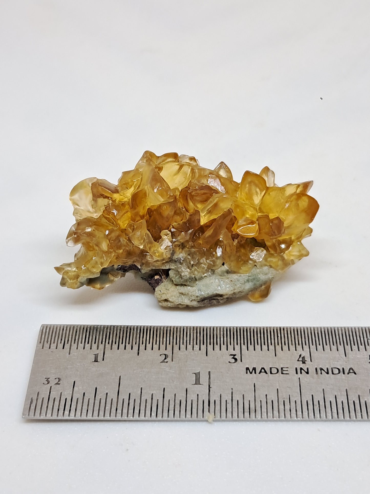 Dog Tooth Honey Calcite (Ahmednagar) Natural Crystal | Mineral Specimen #CA27