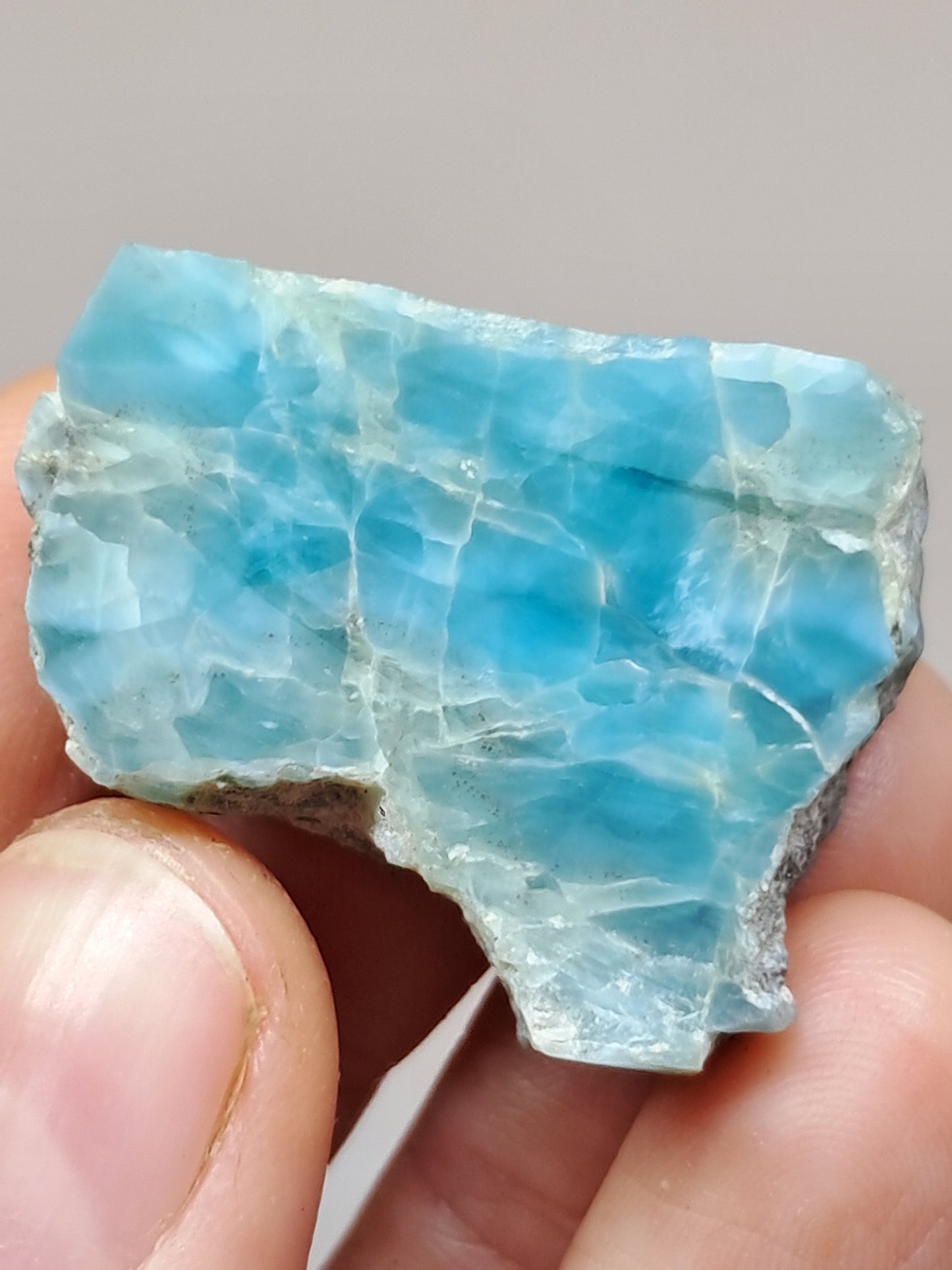 Larimar Raw Chunk (Dominican Republic) Rough Stone | Natural Rock #LM36