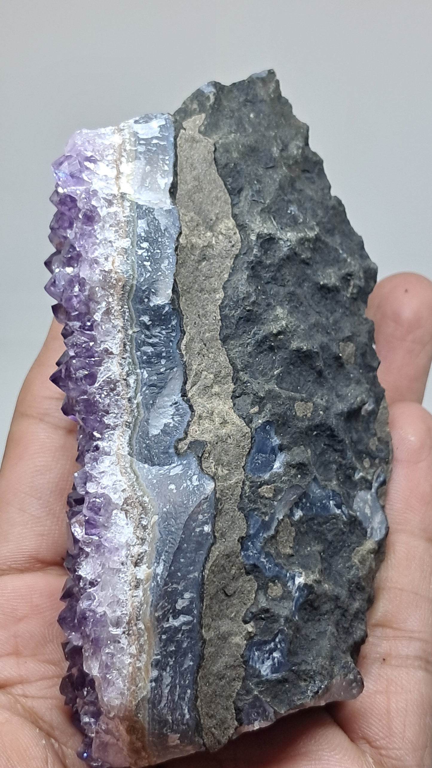 Deep Purple Amethyst (Brazil) | Natural Cluster | Mineral Specimen #AMB13