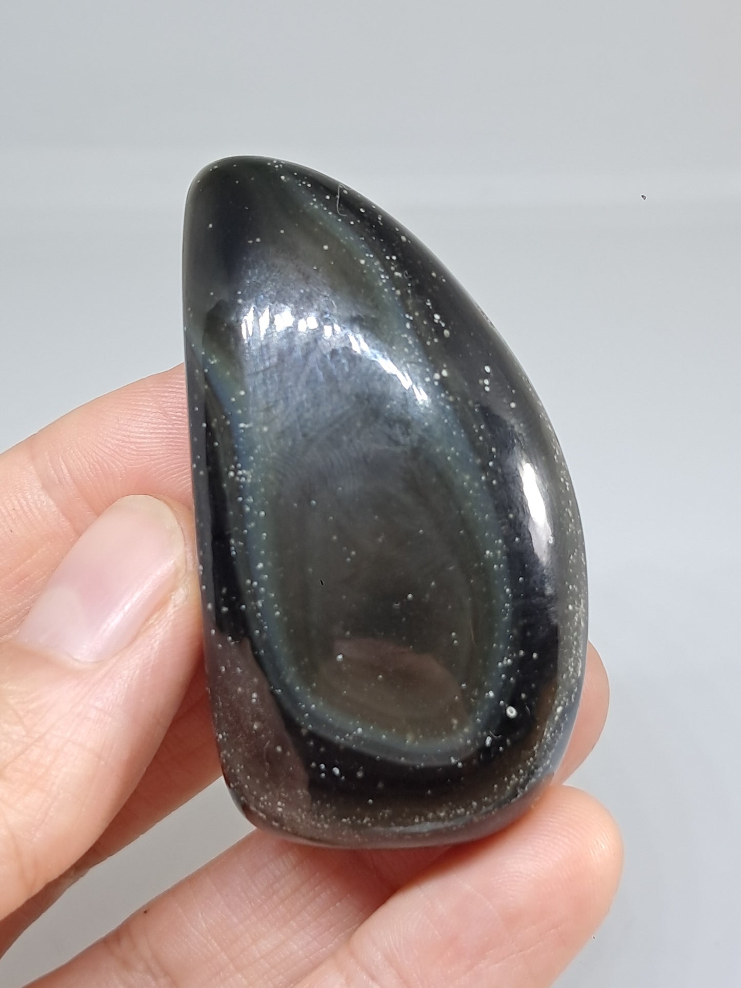 Rainbow Obsidian (Mexico) Natural Stone | Half Polished Half Rough #RO11
