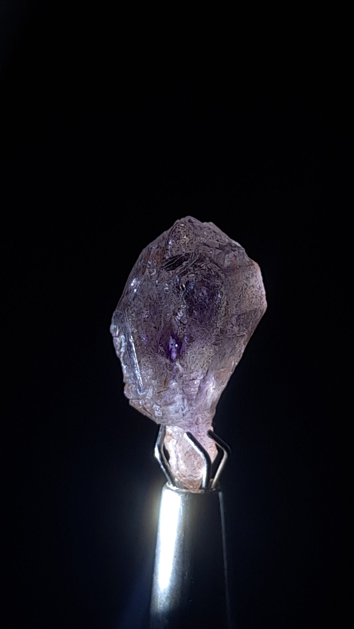 Quartz Amethyst Scepter | Hematite Goethite Rutile Inclusions | Biterminated  #KA205