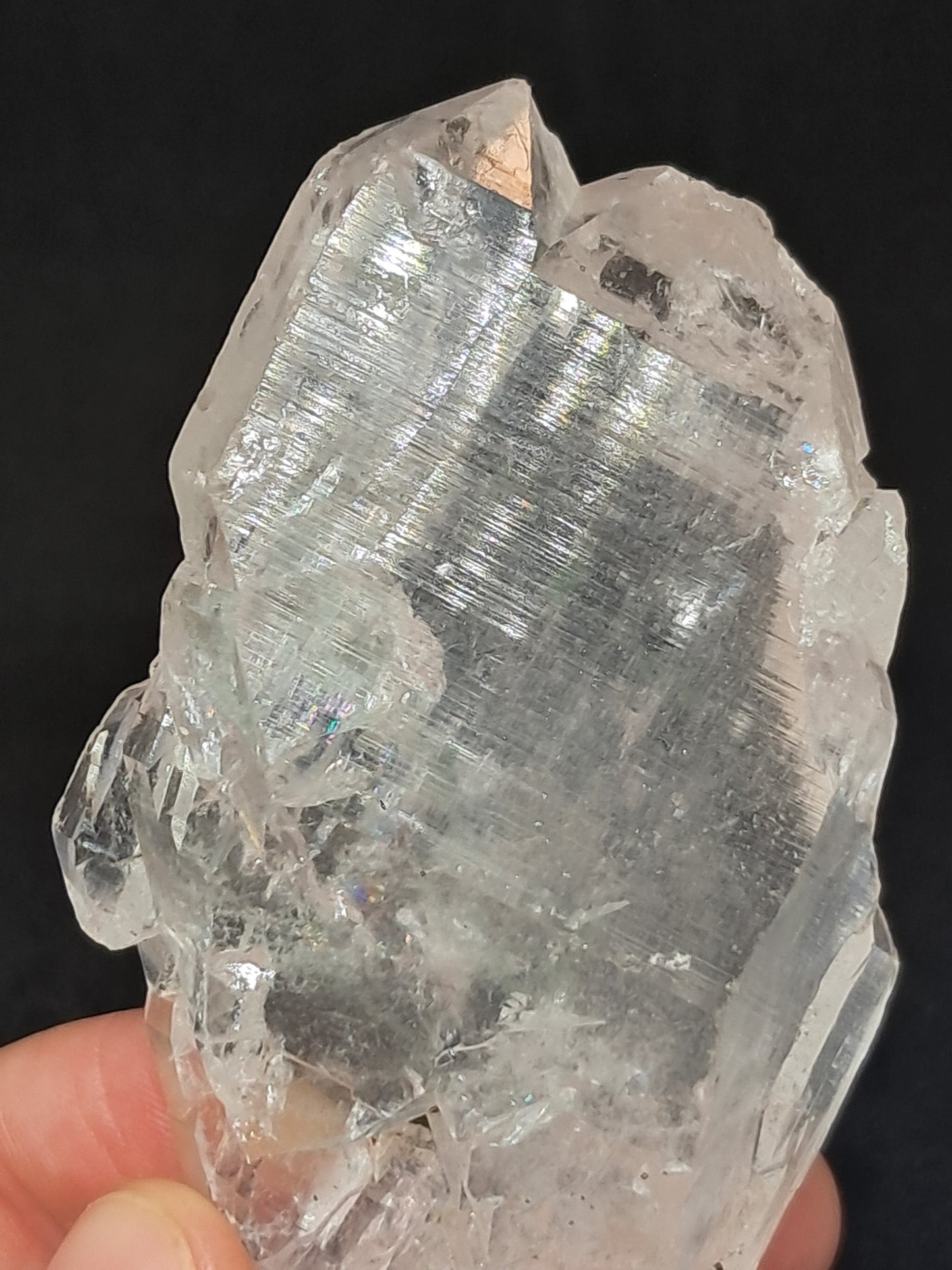 Himalayan Quartz *Elestial Formation* w/ Chlorite Inclusions | Natural Crystal | Mineral Specimen #CH81