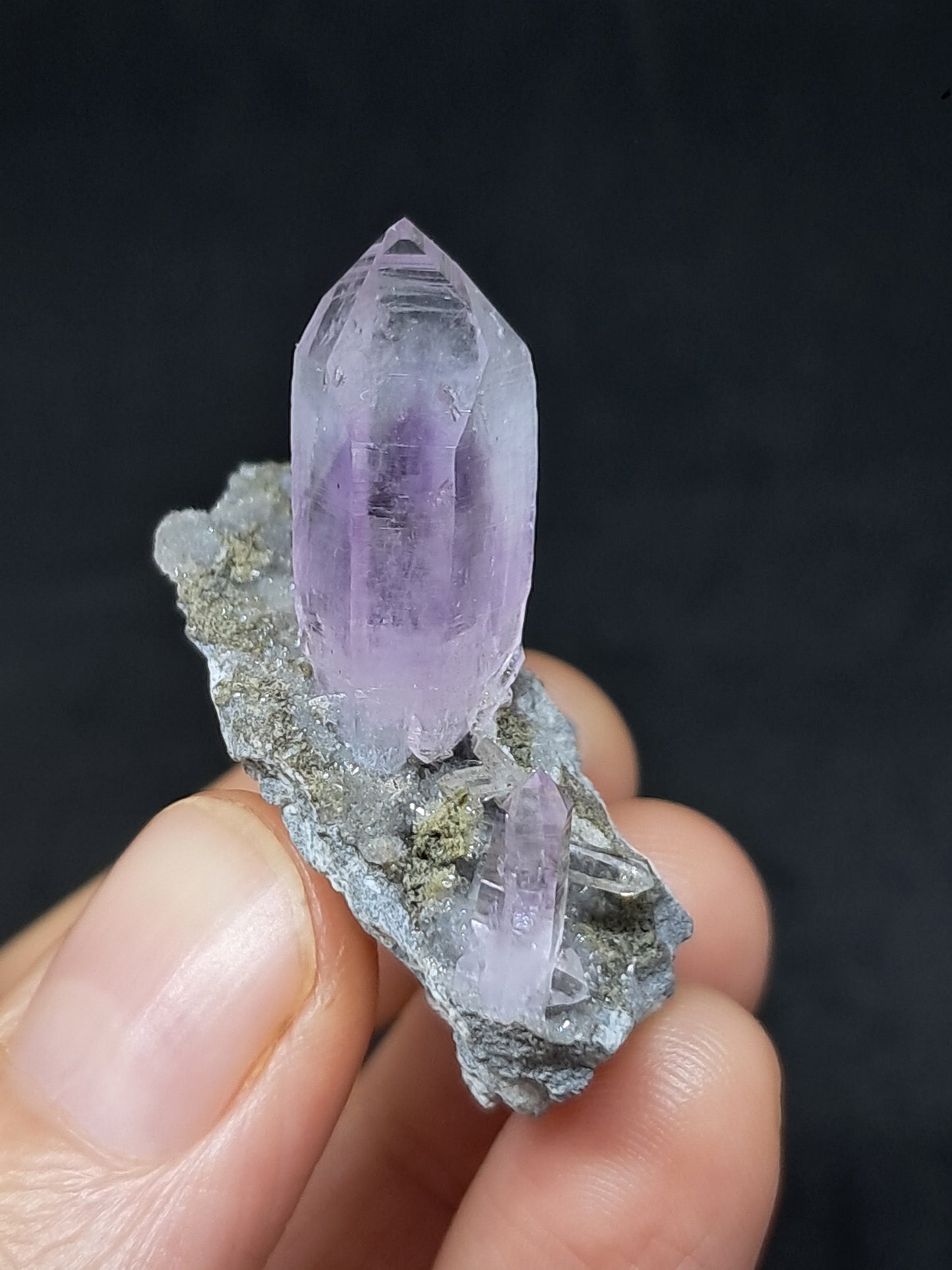 Veracruz Amethyst Crystal on Matrix (Mexico) | Natural Point | Mineral Specimen #VA13