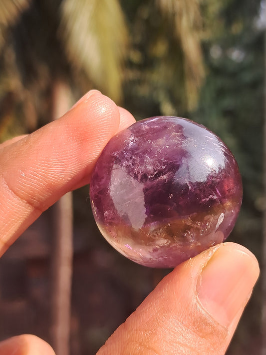 Ametrine Sphere (Madagascar) Polished Natural Stone #AMT1