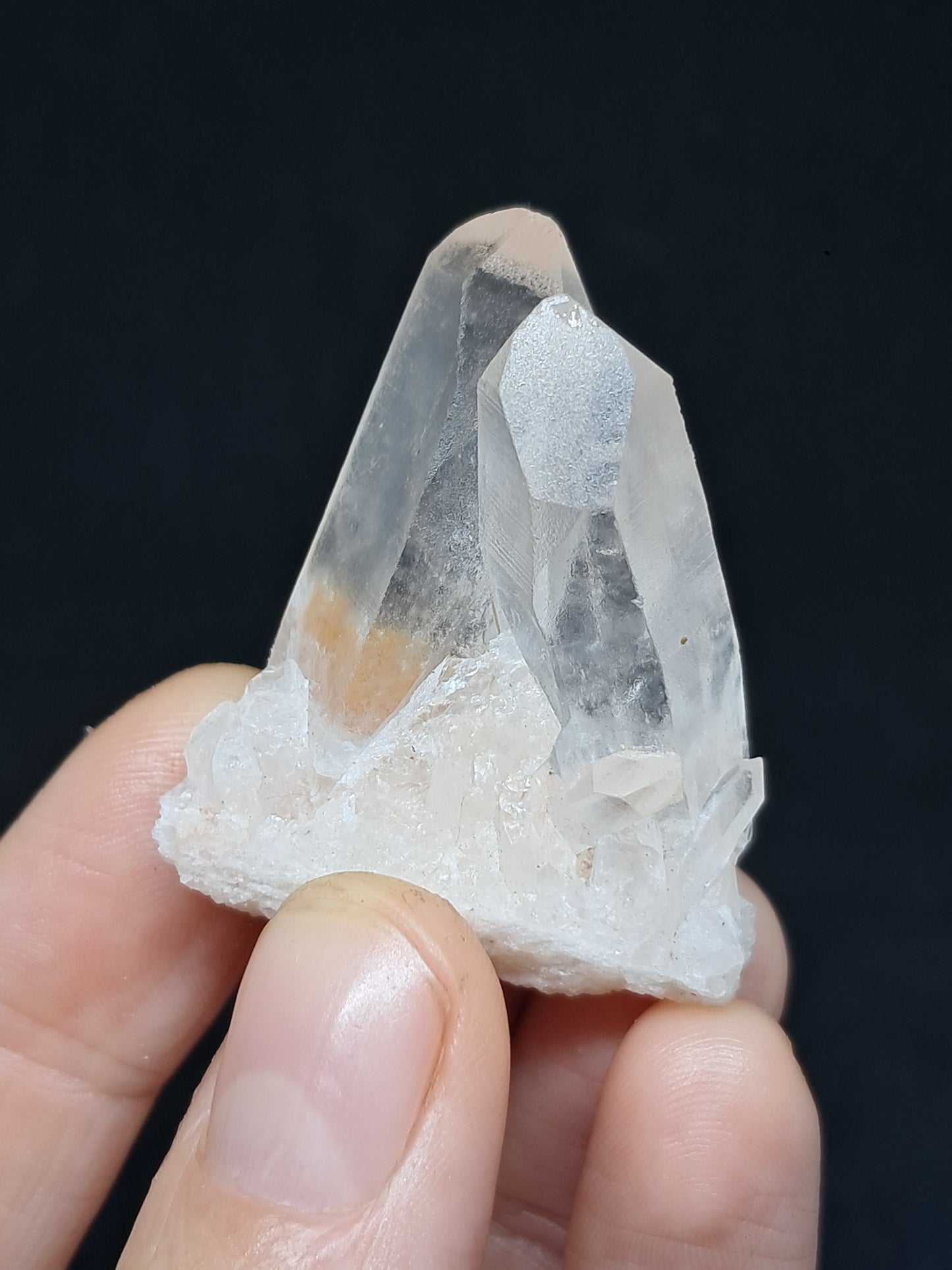 Cúmulo de cuarzo del Himalaya | Punta de cristal natural | Ejemplar mineral n.° CH63