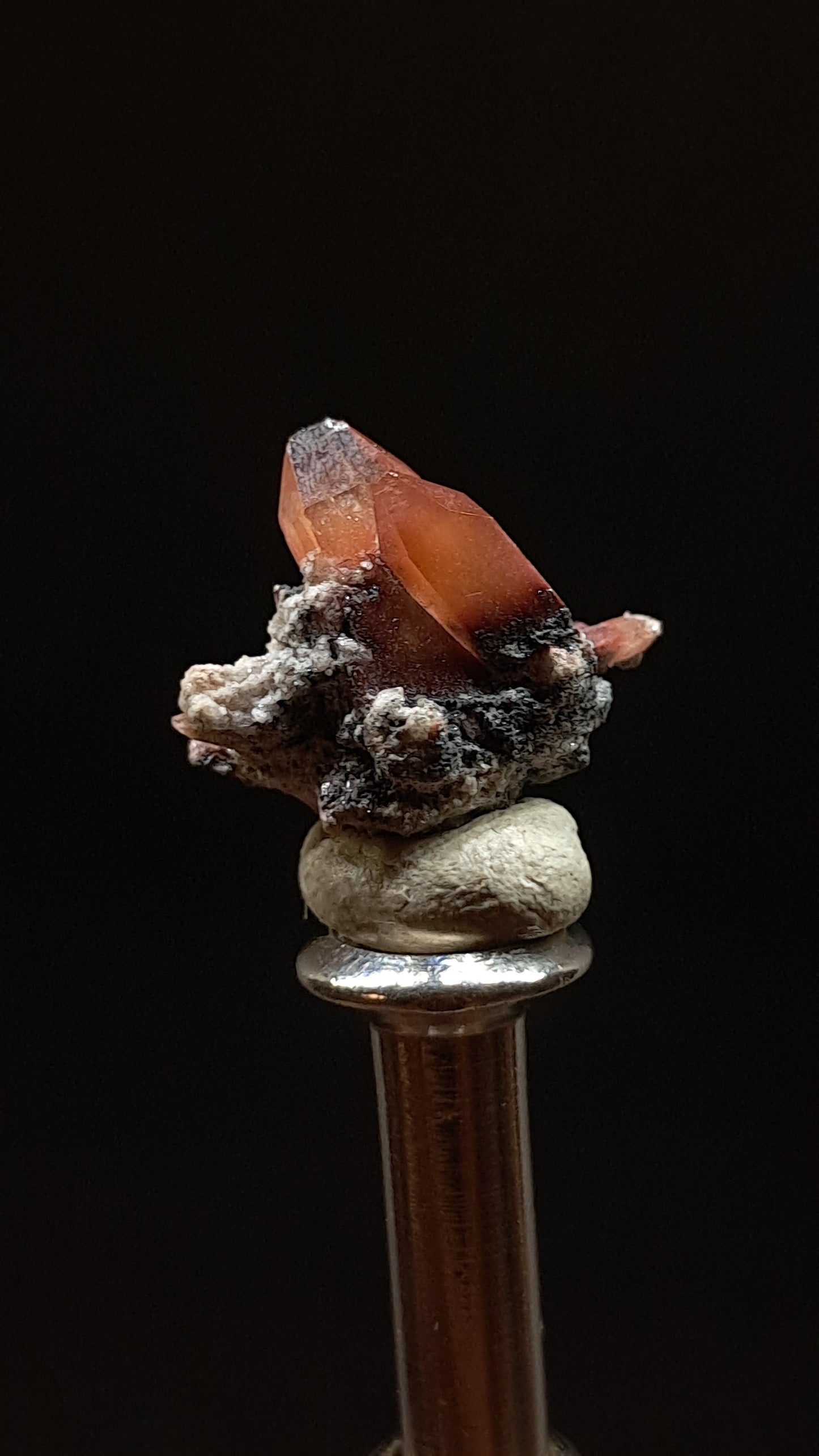 Natural Topaz Crystal Cluster (Mexico) Red-Orange Colour | Rare Gemstone | Mineral Specimen #TPZ36