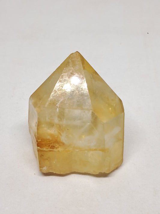 Natural Citrine "Kundalini" (Democratic Republic of Congo) Crystal Point | Mineral Specimen #CTN21
