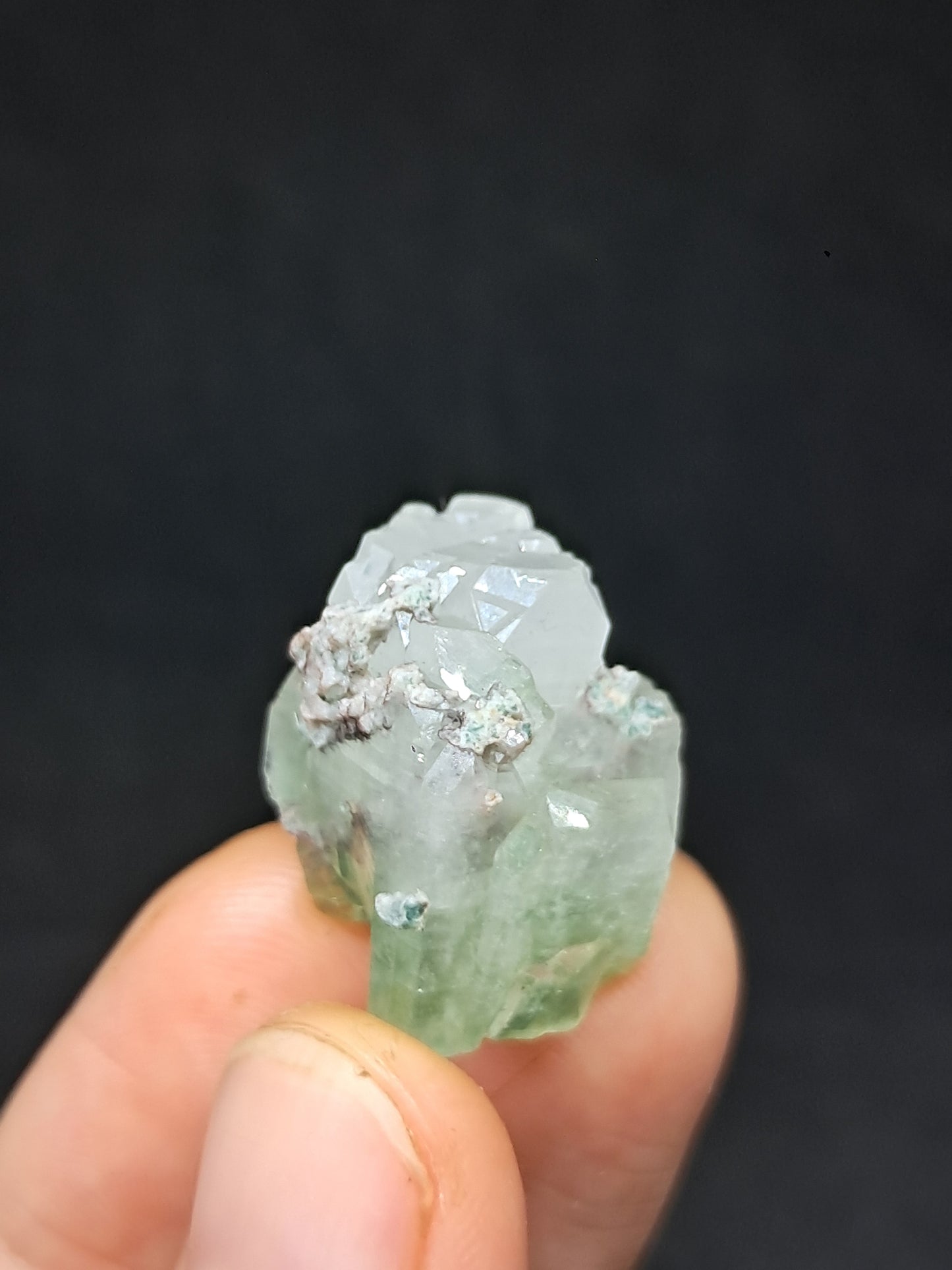 Green Apophyllite (Fluorapophyllite) (Ajanta) Natural Crystal | Mineral Specimen #GA41