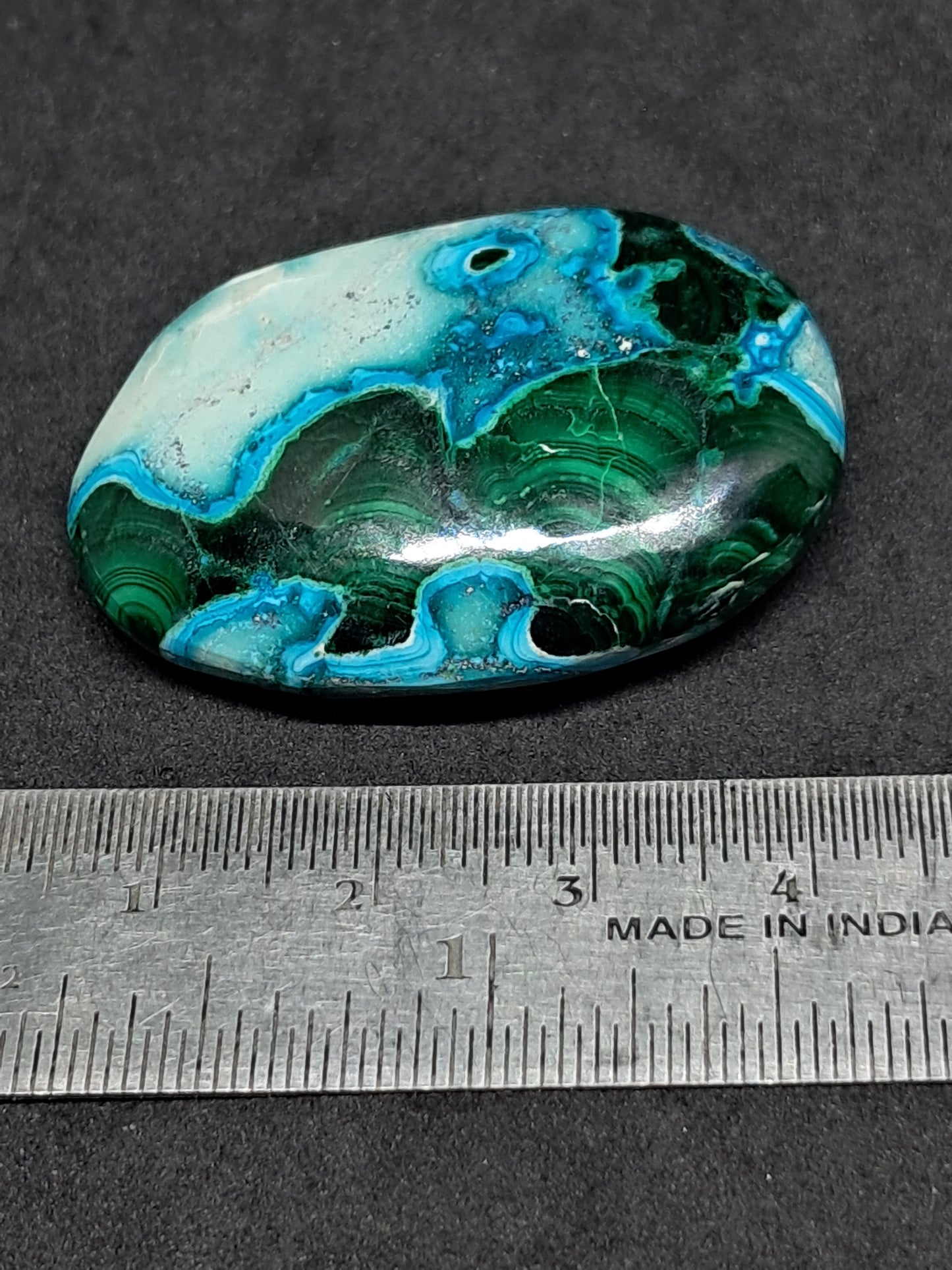 Chrysocolla Malachite Palmstone | Polished Natural Stone | Good Quality