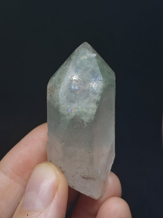 Chlorite Phantom Quartz (Kullu) Natural Point | Garden Chamanic Crystal #CQ73