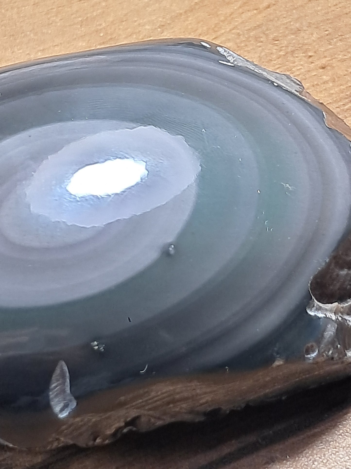 Rainbow Obsidian (Mexico) Natural Stone | Half Polished Half Rough #RO7