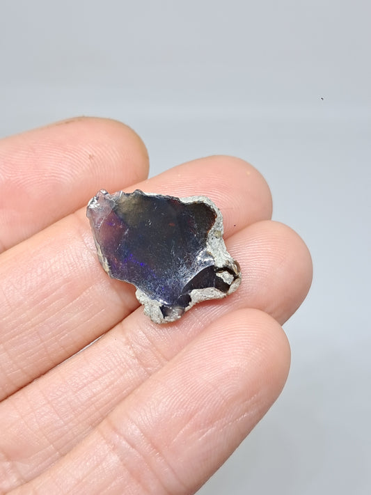 Natural Ethiopian Opal | Black Hydrophane Opal with Flashy Colors #OP31