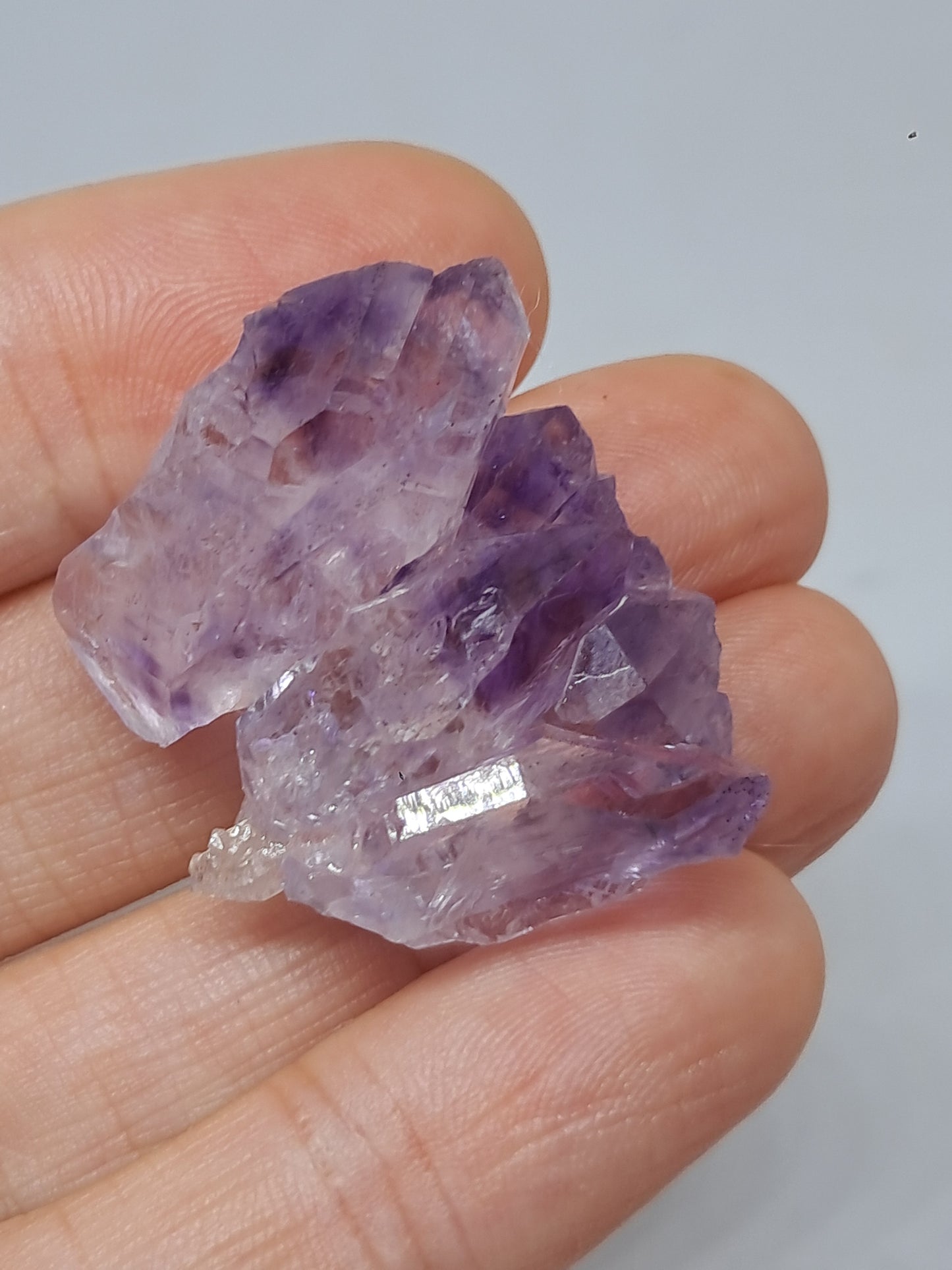 Amatista Elestial (Karur) | Cúmulo de Cristales | Piedra Natural | Ejemplar Mineral #KA97