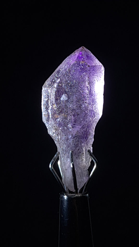 Quartz Amethyst Scepter | Hematite Goethite Rutile Inclusions | Biterminated  #KA208
