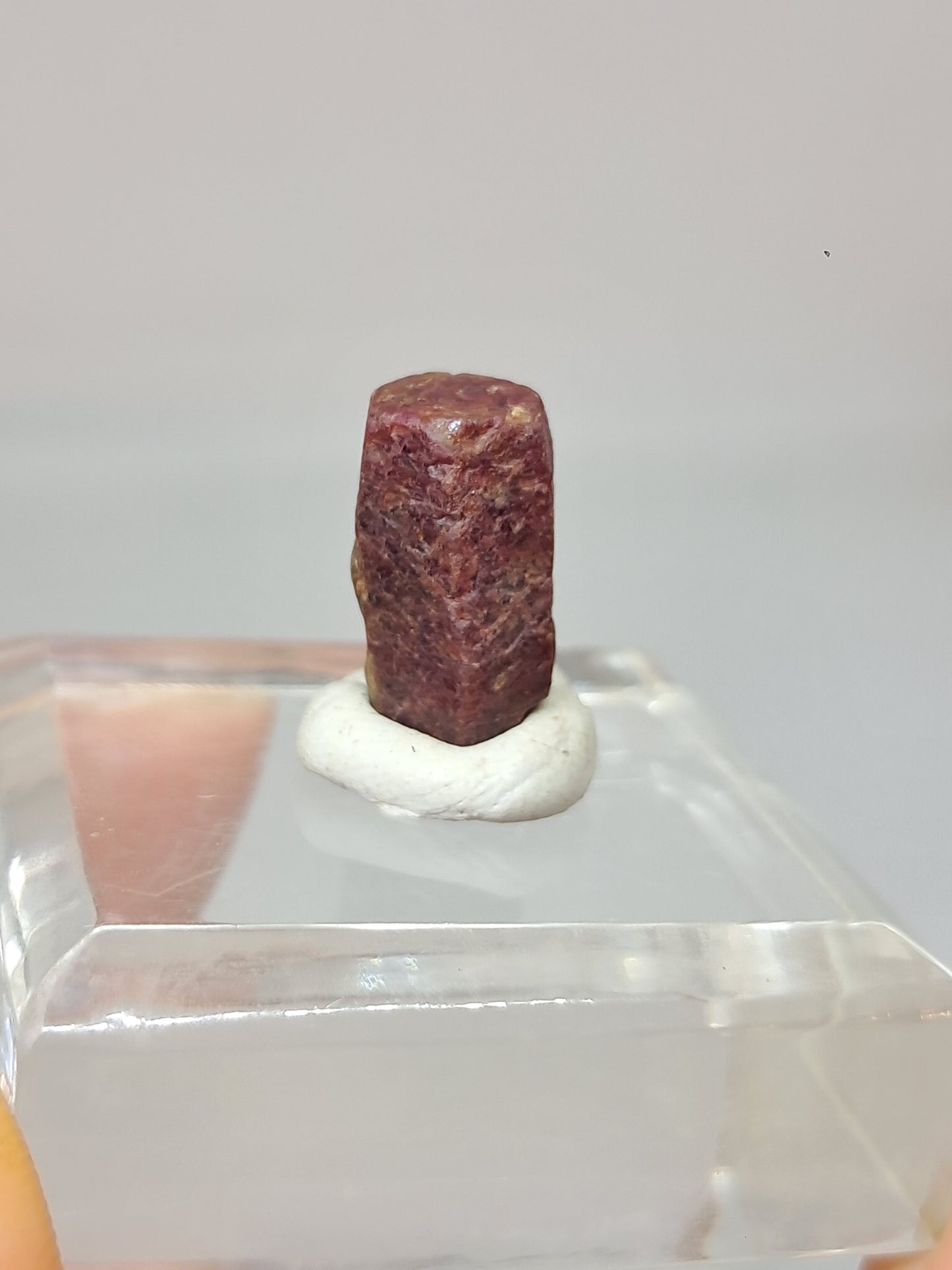 Cristal de rubí en bruto (Tamil Nadu) Piedra natural | Muestra mineral #RB29